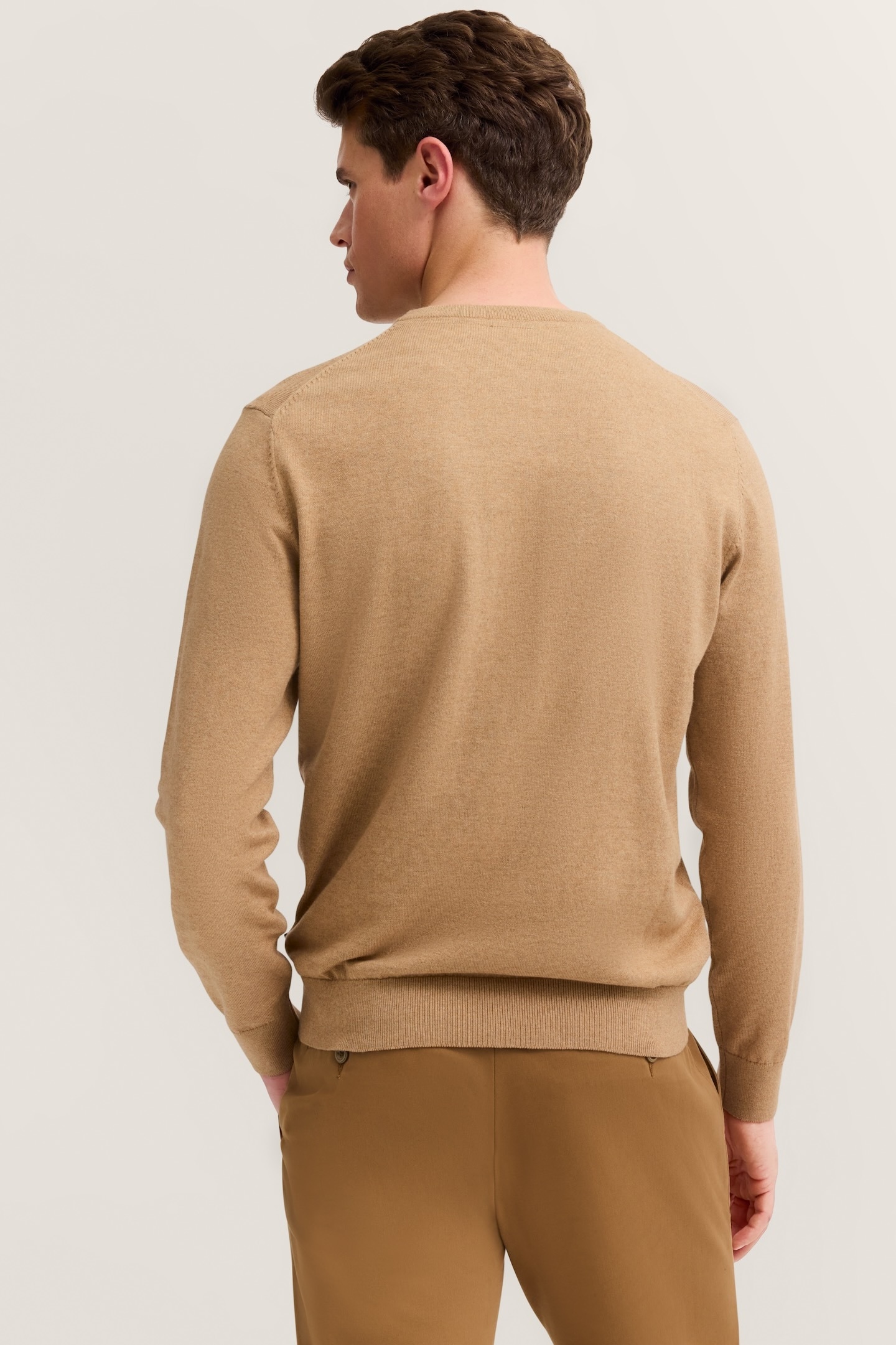 bugatti Rundhalspullover »Regular Fit« aus Baumwolle-Kaschmir-Mix