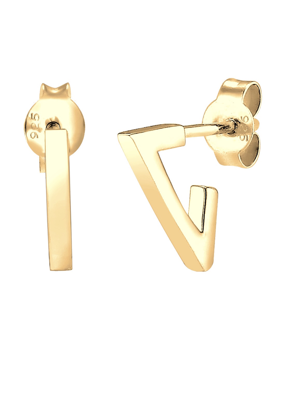 Elli Paar Ohrstecker »Ohrringe Basic Geo Creole Dreieck 925 Sterling Silber«