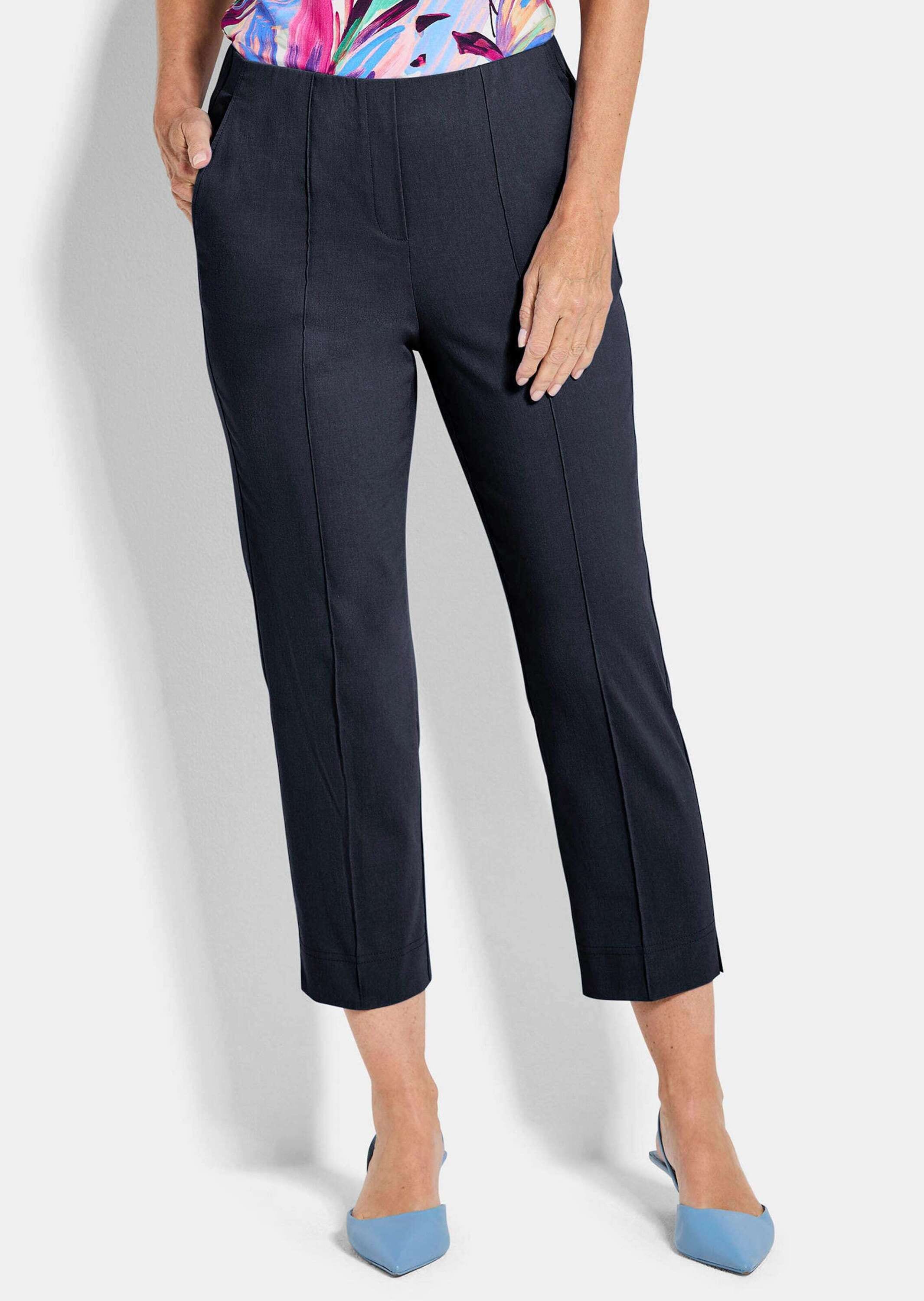 GOLDNER Stretch-Hose »7/8-Bengalinhose BELLA mit Biesen«