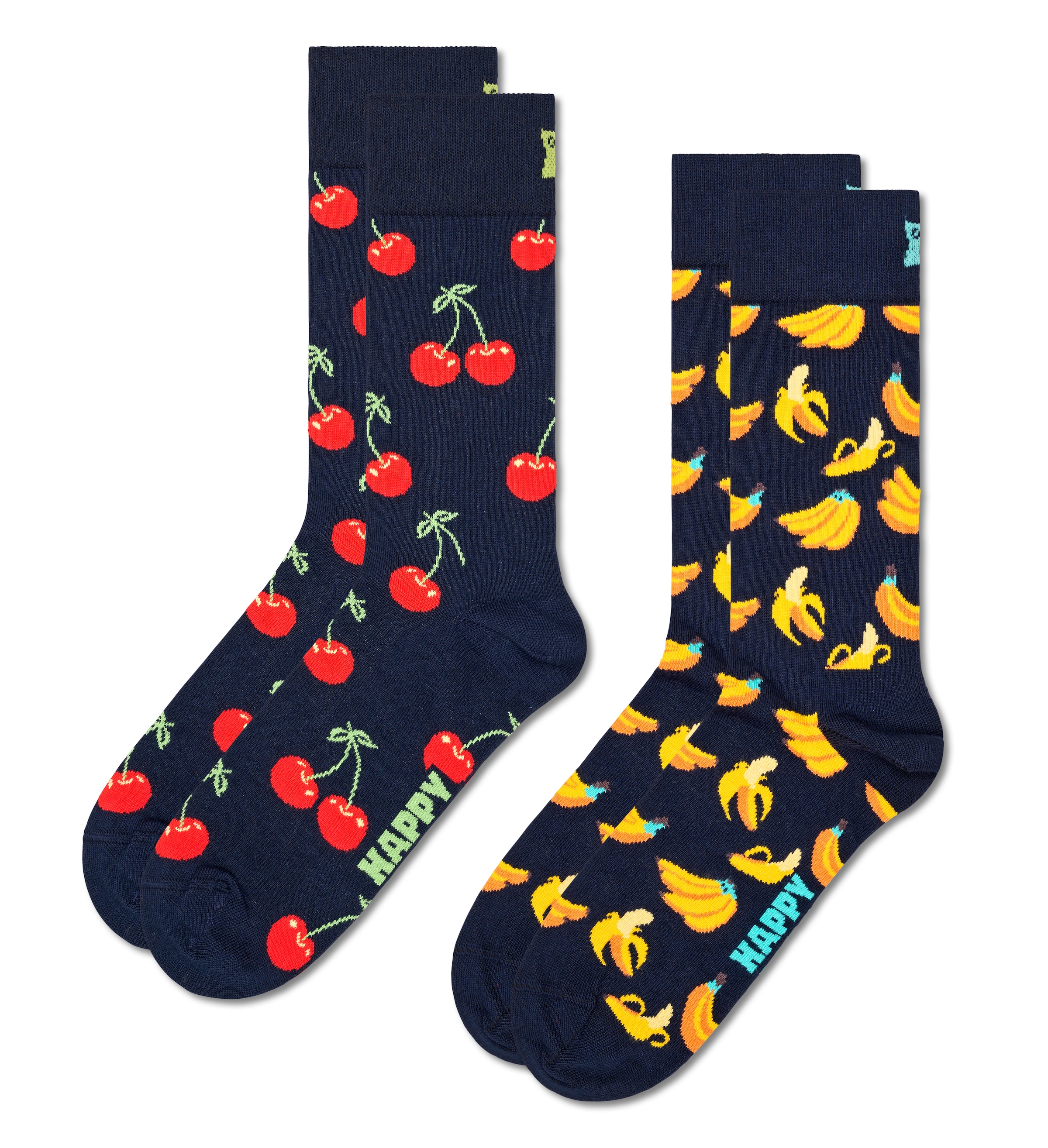 Happy Socks Socken »Classic Cherry Socks«, (2er Pack), Cherry & Banana Socks