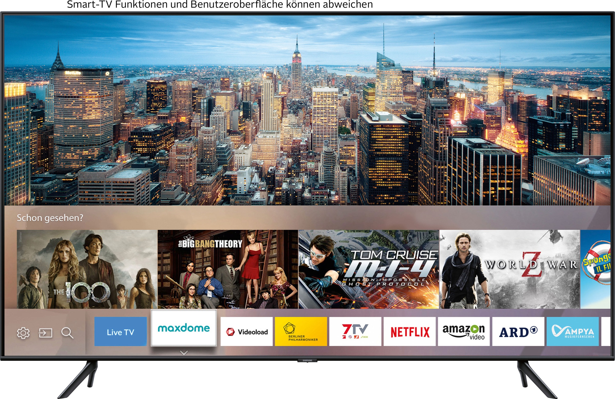 Samsung Gq65q60t Qled Fernseher 163 Cm 65 Zoll 4k Ultra Hd Smart Tv 3 Jahre Xxl Garantie Universal