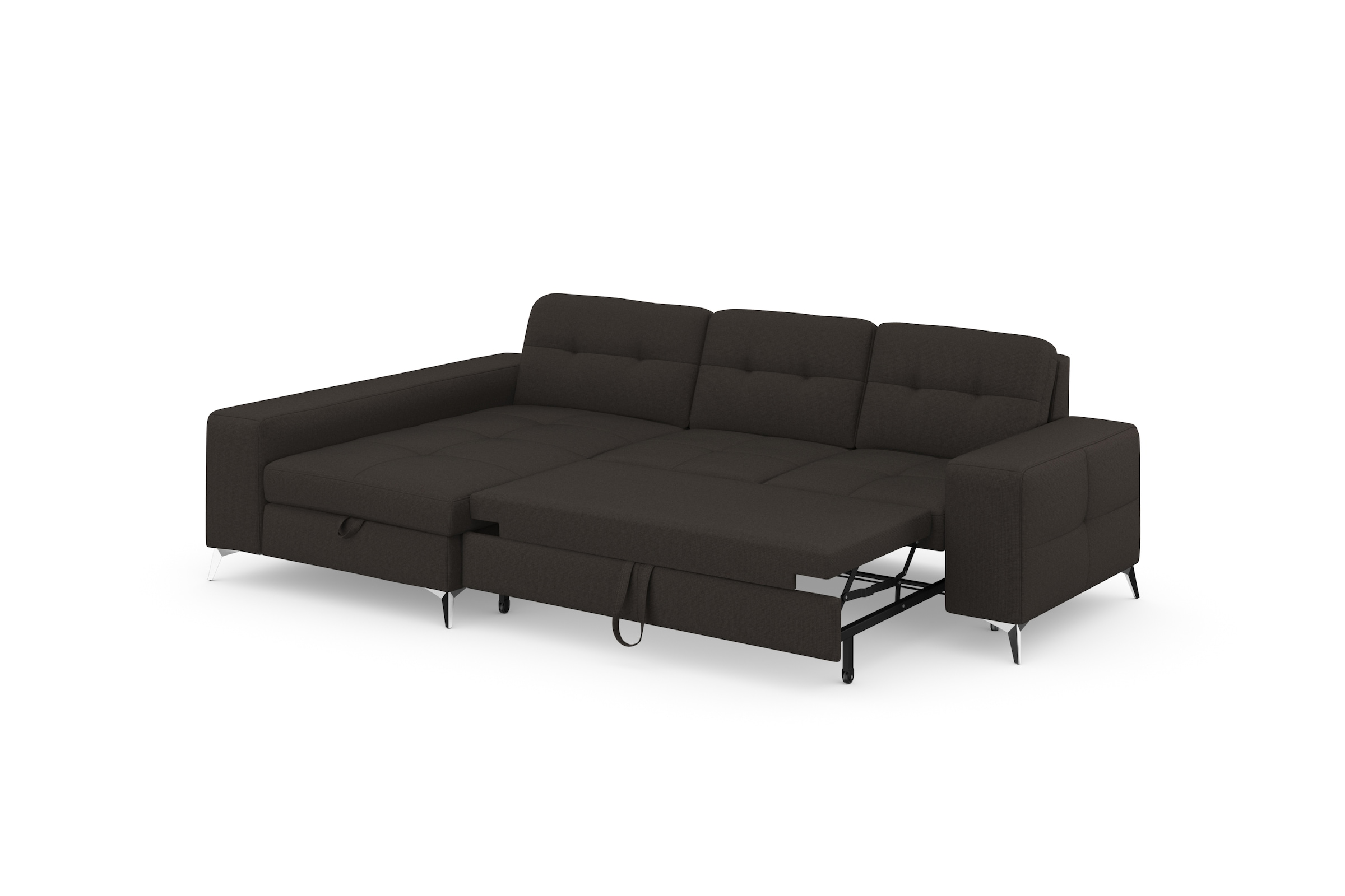 sit&more Ecksofa »Baviene L-Form«, inklusive Sitztiefenverstellung und Federkern, wahlweise Bettfunktion