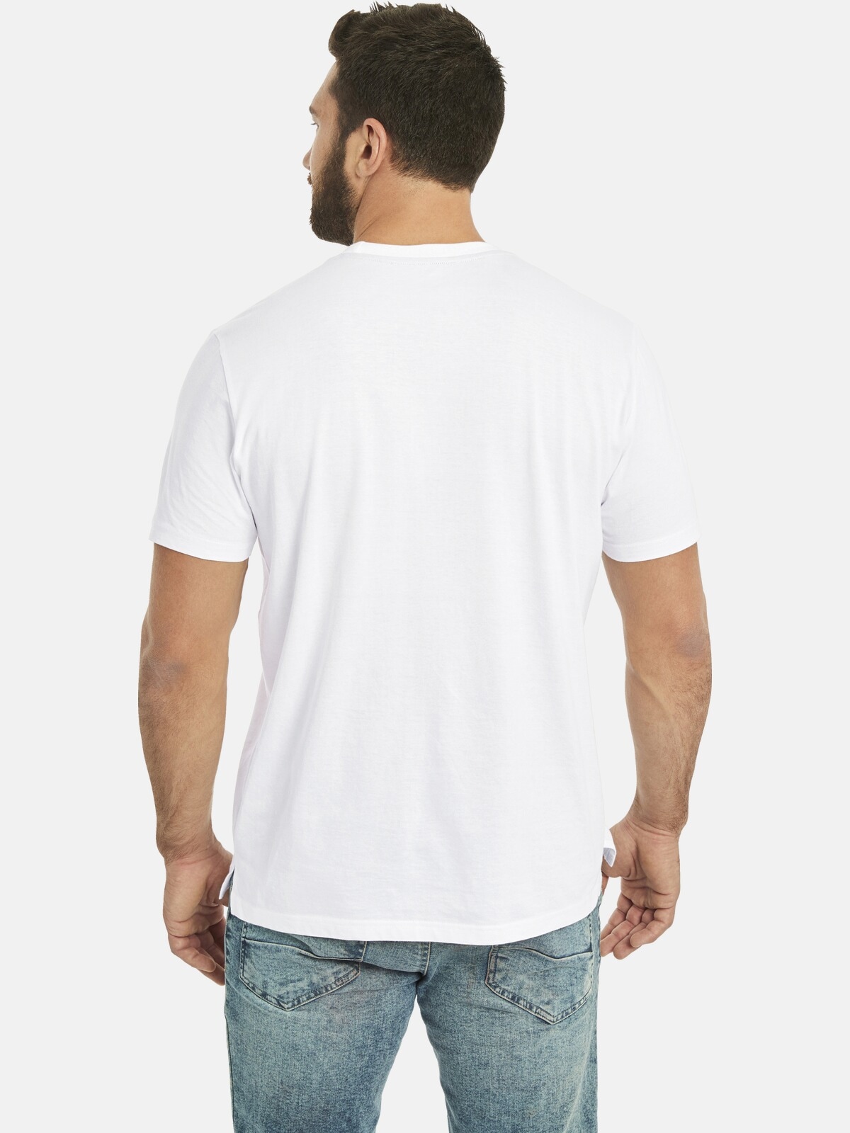 Jan Vanderstorm Rundhalsshirt »Doppelpack T-Shirt ADEKE«, (2 tlg.), in zwei Farbvarianten