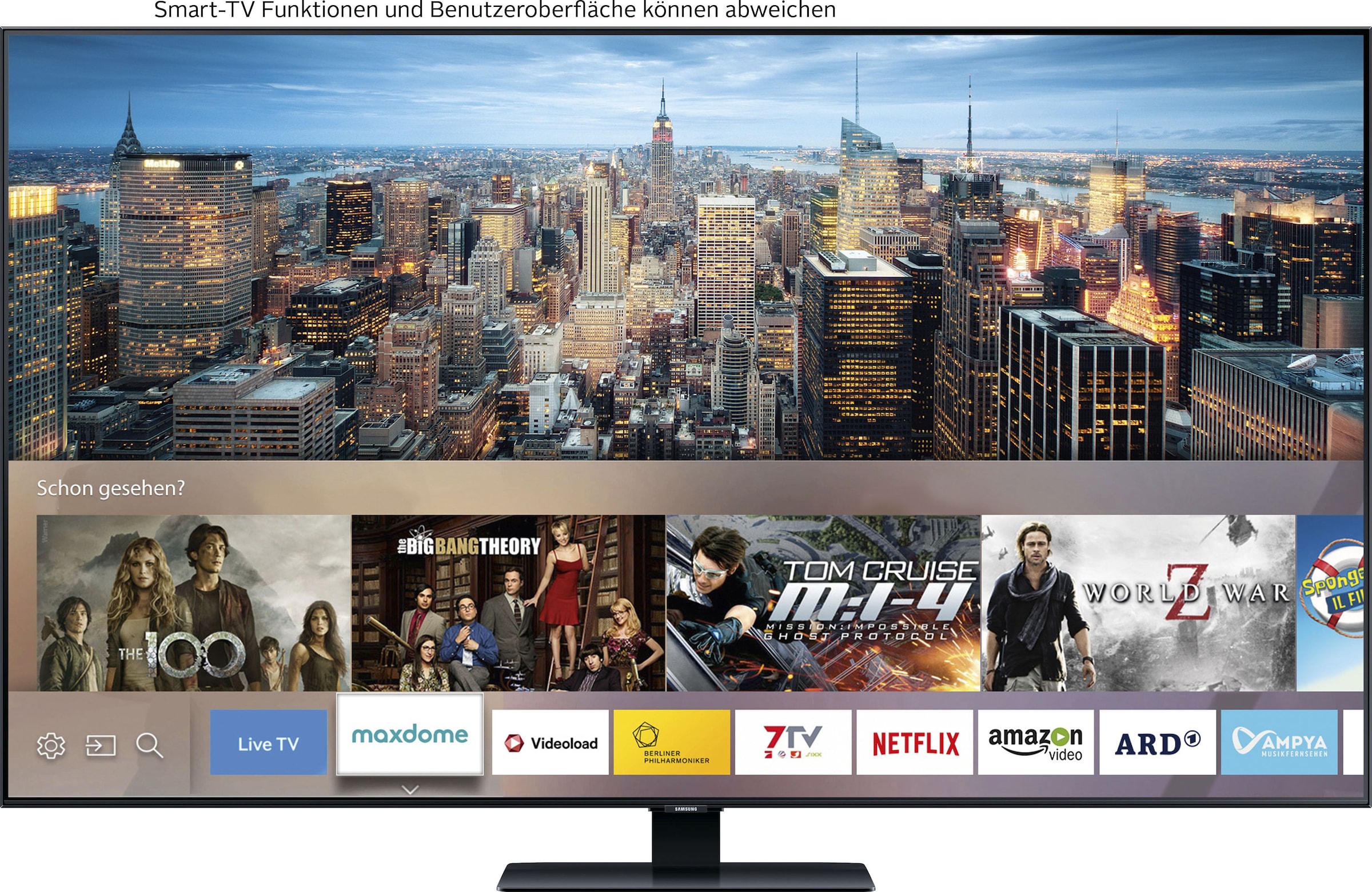 Samsung QLED-Fernseher »GQ75Q80TGT«, 4K Ultra HD, Smart-TV, Quantum HDR 1500,Quantum Prozessor 4K,Direct Full Array