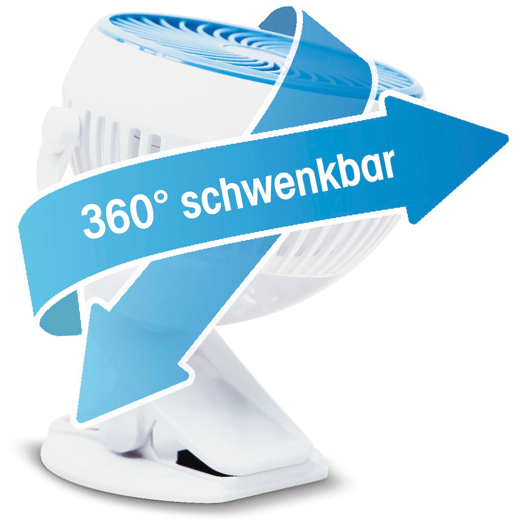 MediaShop Standventilator »Go Fan«, weiß