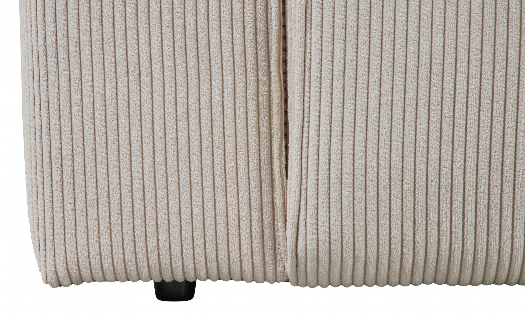 andas 2-Sitzer »Noord mit Kedernaht, Breite 227 cm«, Cord, Struktur, Webstoff, mit Wellenunterfederung, Massivholzrahmen