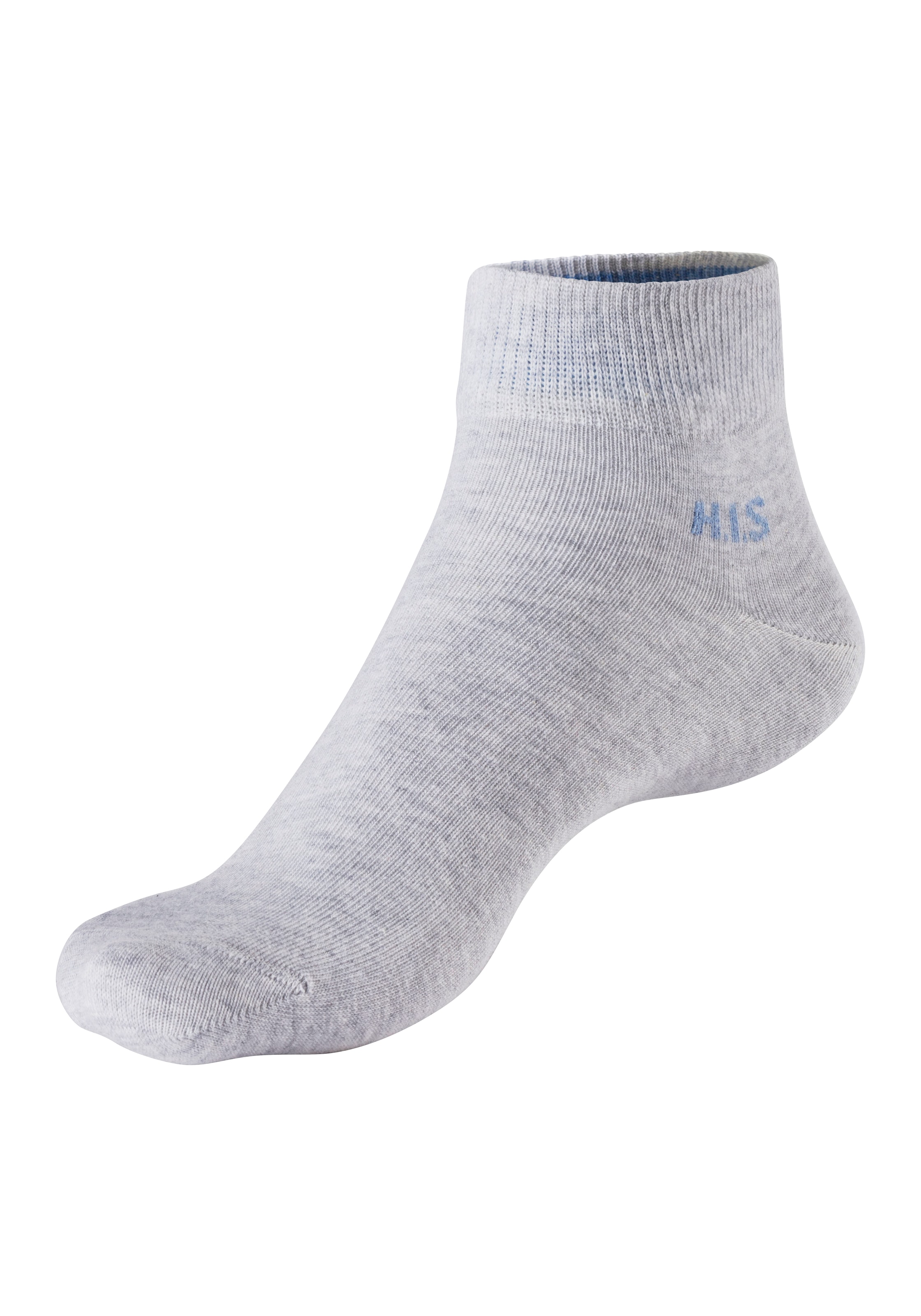 H.I.S Kurzsocken, (Packung, 10 Paar), mit farbigem Innenbund