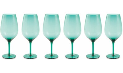 Villa d'Este Weinglas »Happy Hour Aquamarine«, (Set, 6 tlg.), Gläser-Set 428 ml, 6-teilig kaufen