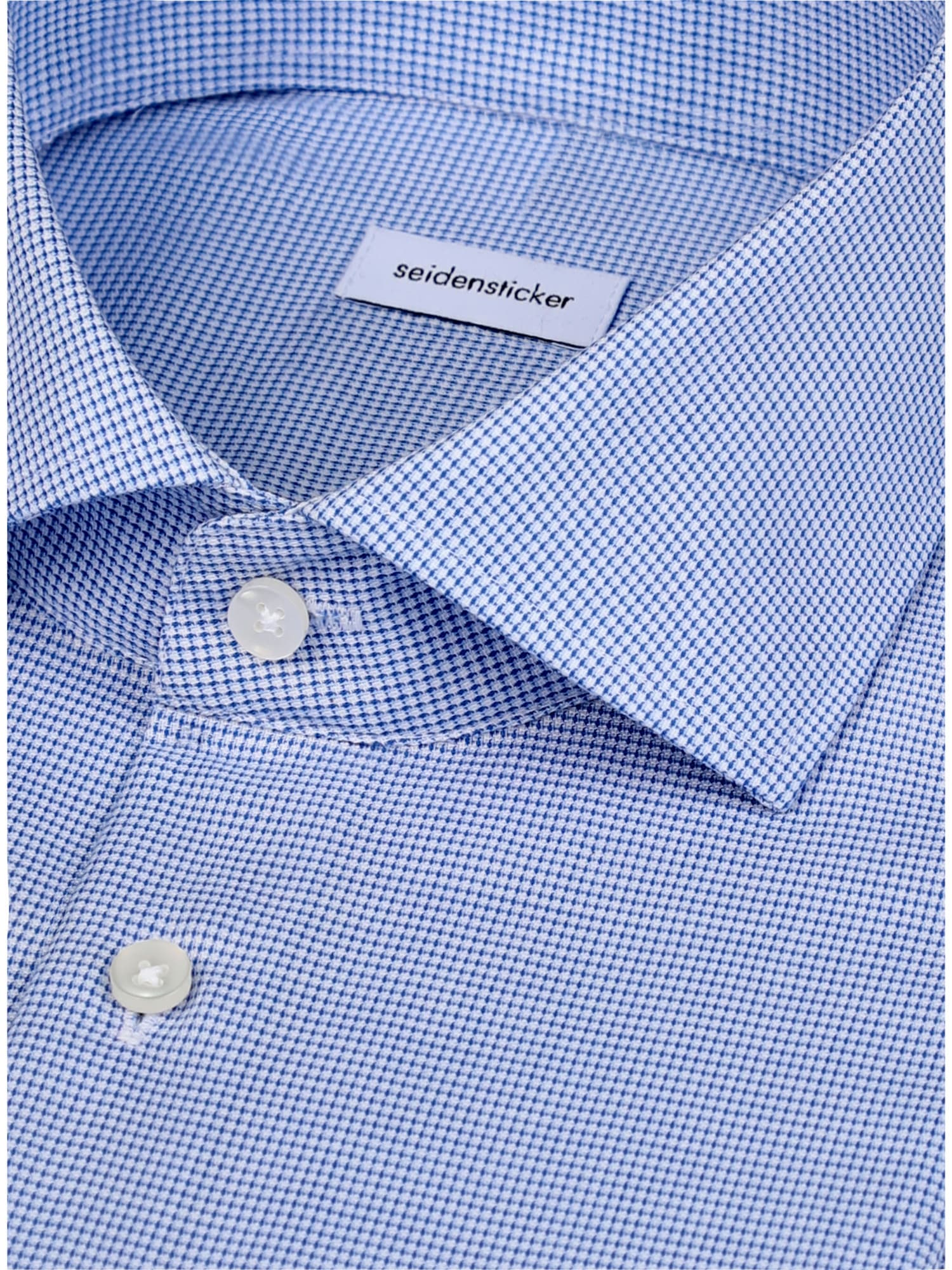 seidensticker Businesshemd »Schwarze Rose« Shaped 1/1 Kentkragen Struktur