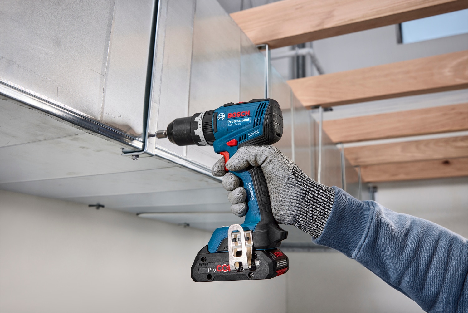 Bosch Professional Akku-Schlagbohrschrauber »»GSB 18V-65««, ohne Akku, ohne Ladegerät