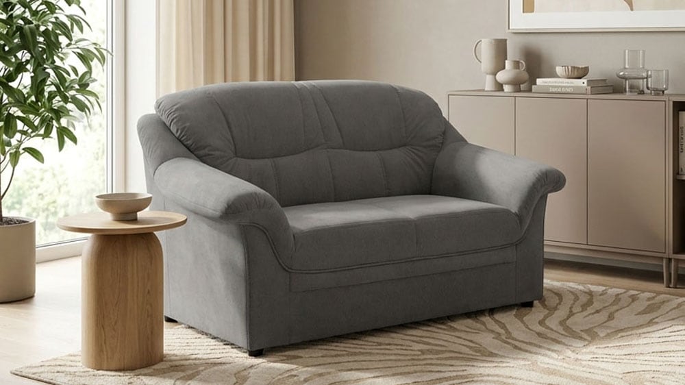 OTTO home 2-Sitzer »Nyborrg 146 cm breit, pflegeleicht, formschön, stabil« aus pflegeleichtem, weichem Luxus-Microfaser