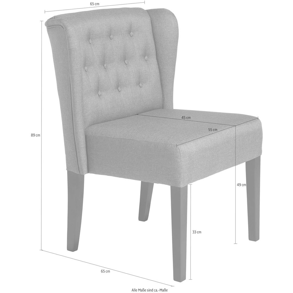 Max Winzer® Polsterstuhl »GOURMET«, Strukturwebstoff 16523