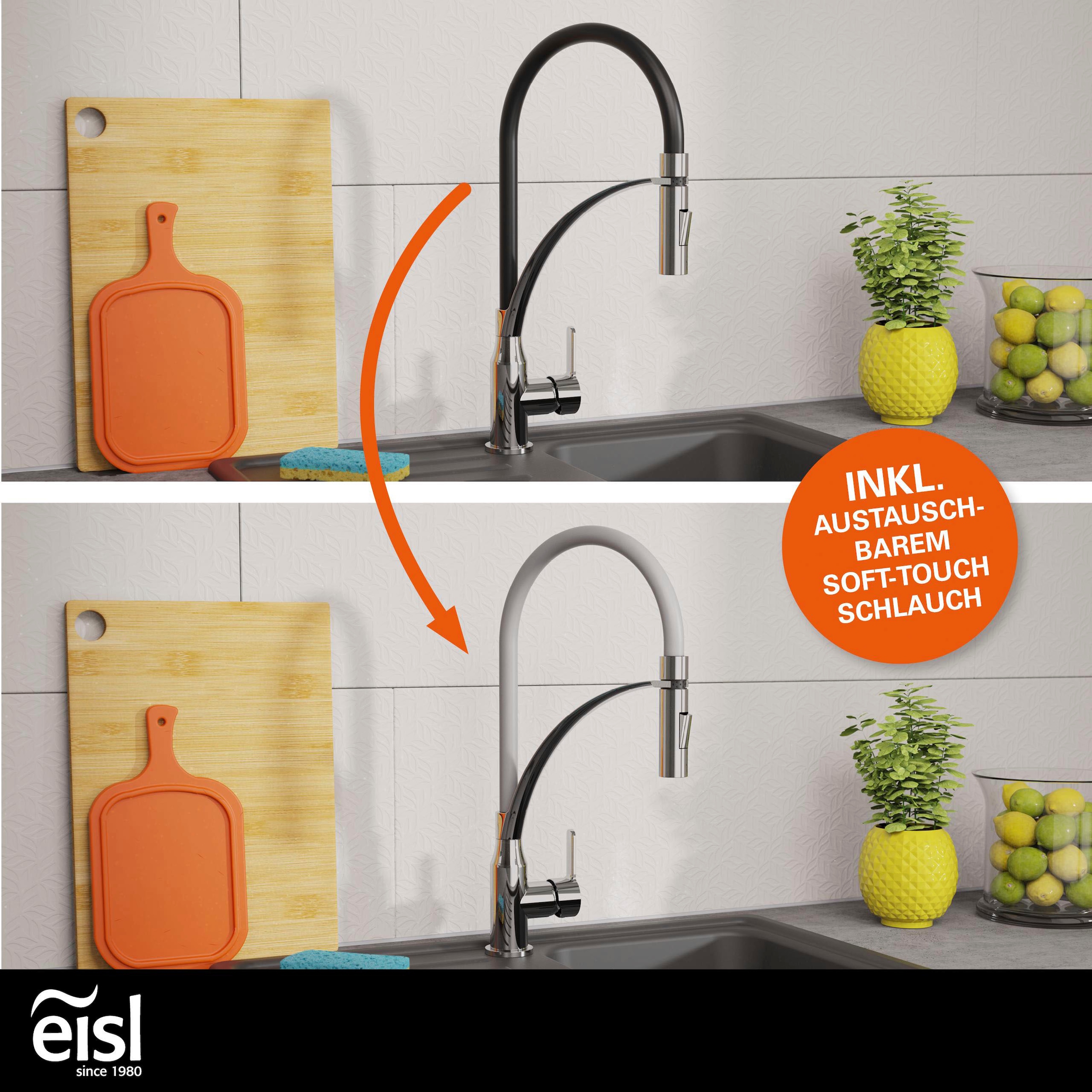 Eisl Spültischarmatur »CARNEO« energiesparender Cold-Start, wassersparender Eco-Click, Verbrühschutz