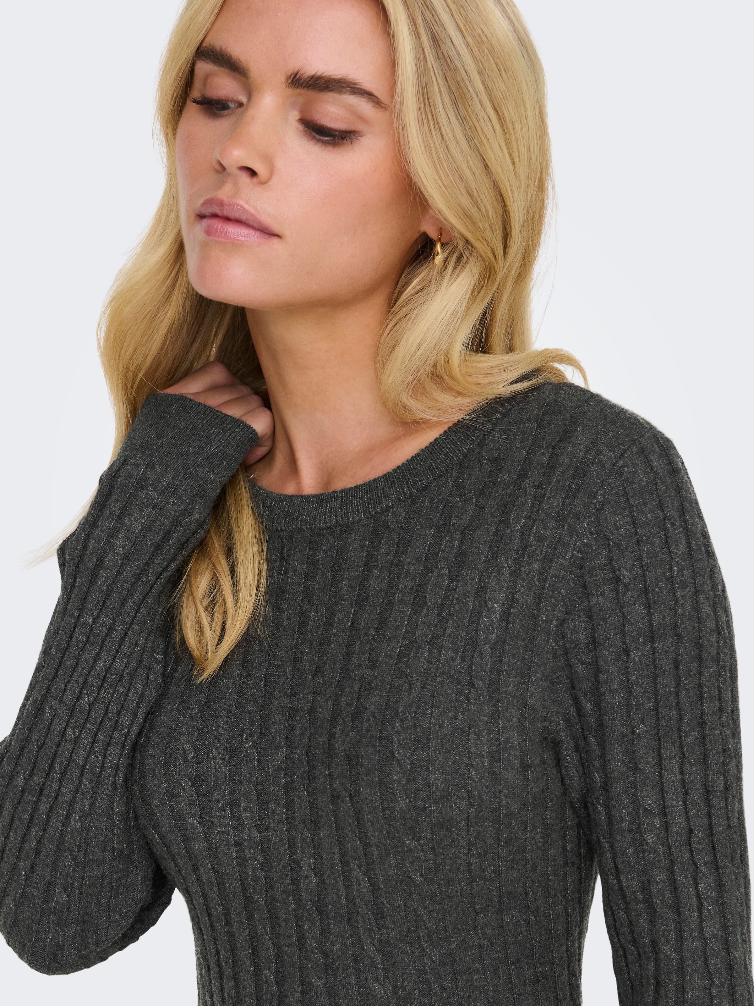 ONLY Strickkleid »ONLFIA LS CABLE DRESS KNT«