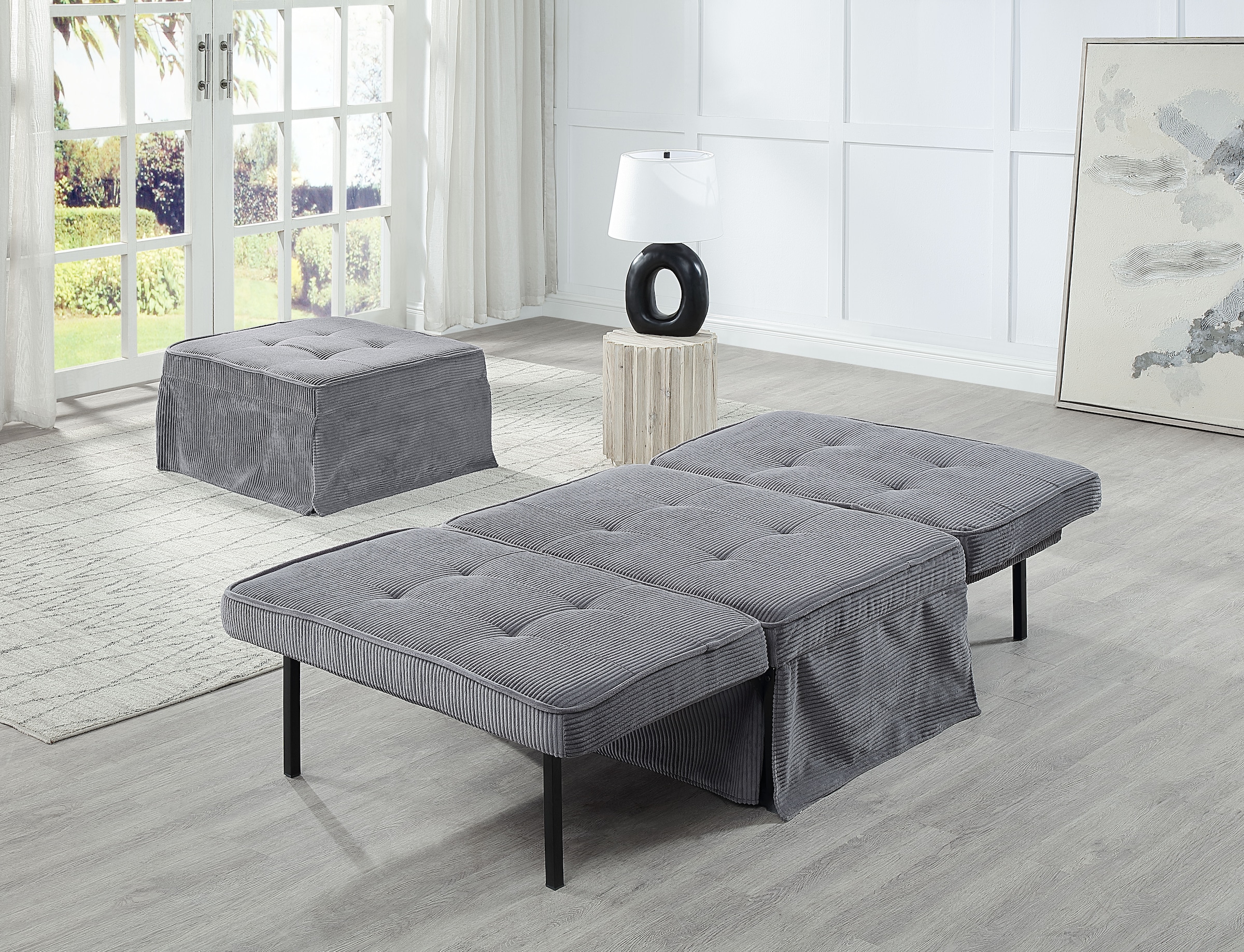 ATLANTIC home collection Schlafsofa »Finn«, wandelbar zum Loungesessel, Relaxliege und Gästebett, inkl. Kissen