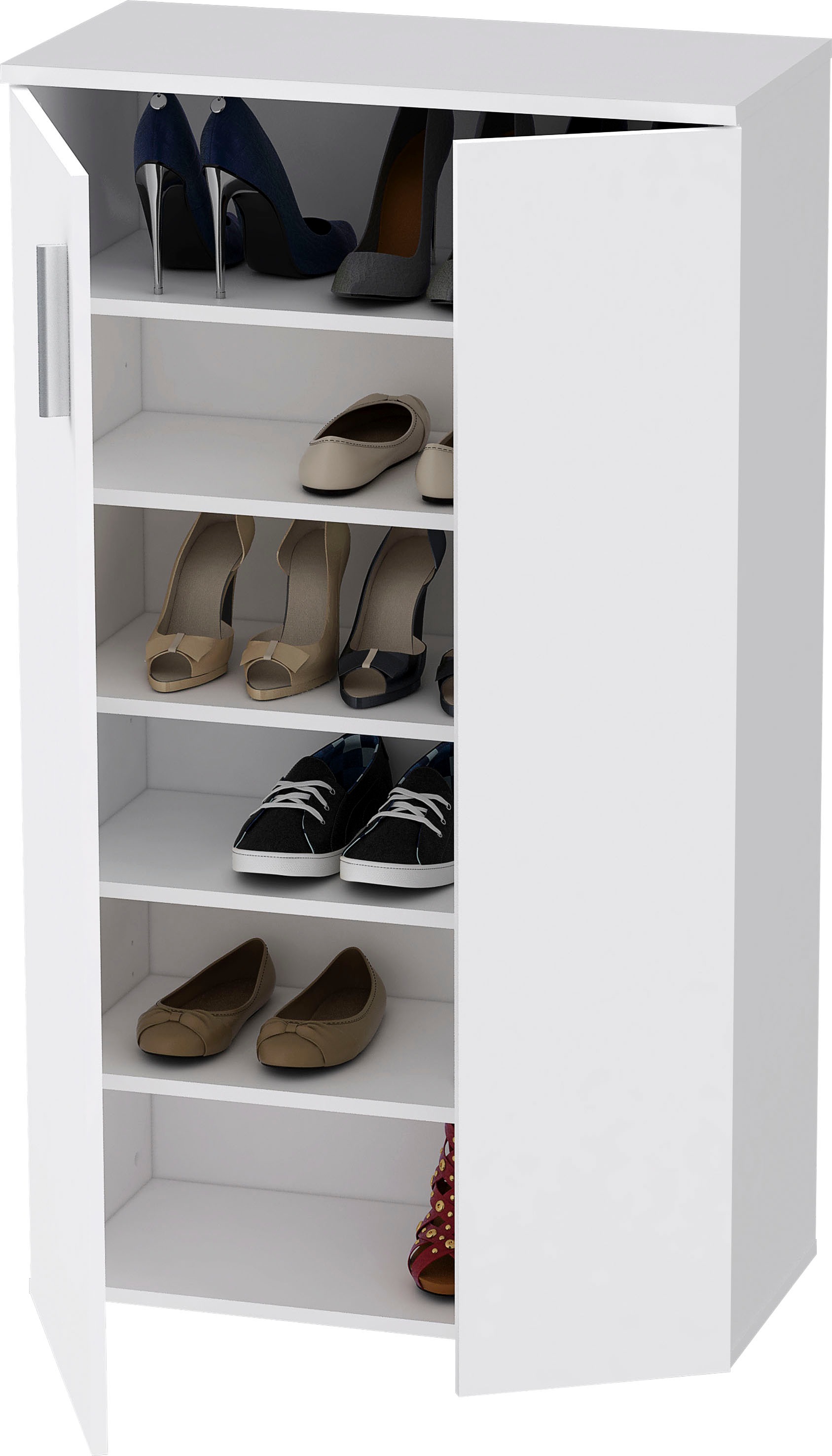 FORTE Schuhschrank »Boots«, (B/T/H 69/34/120 cm), Schuhkommode ca. 18 Paar Schuhe, Breite ca.69cm