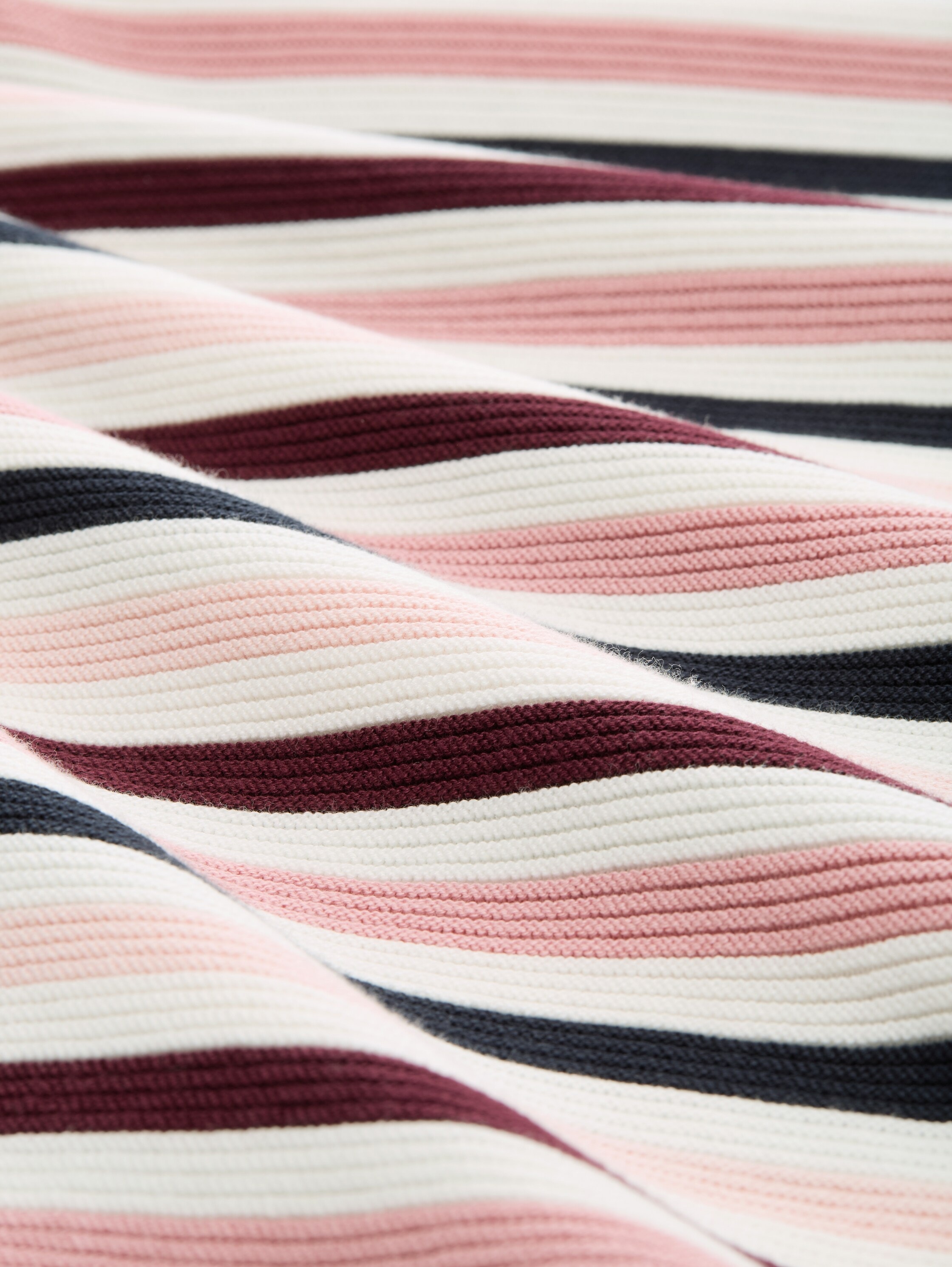 TOM TAILOR Rundhalspullover aus Rippstrick