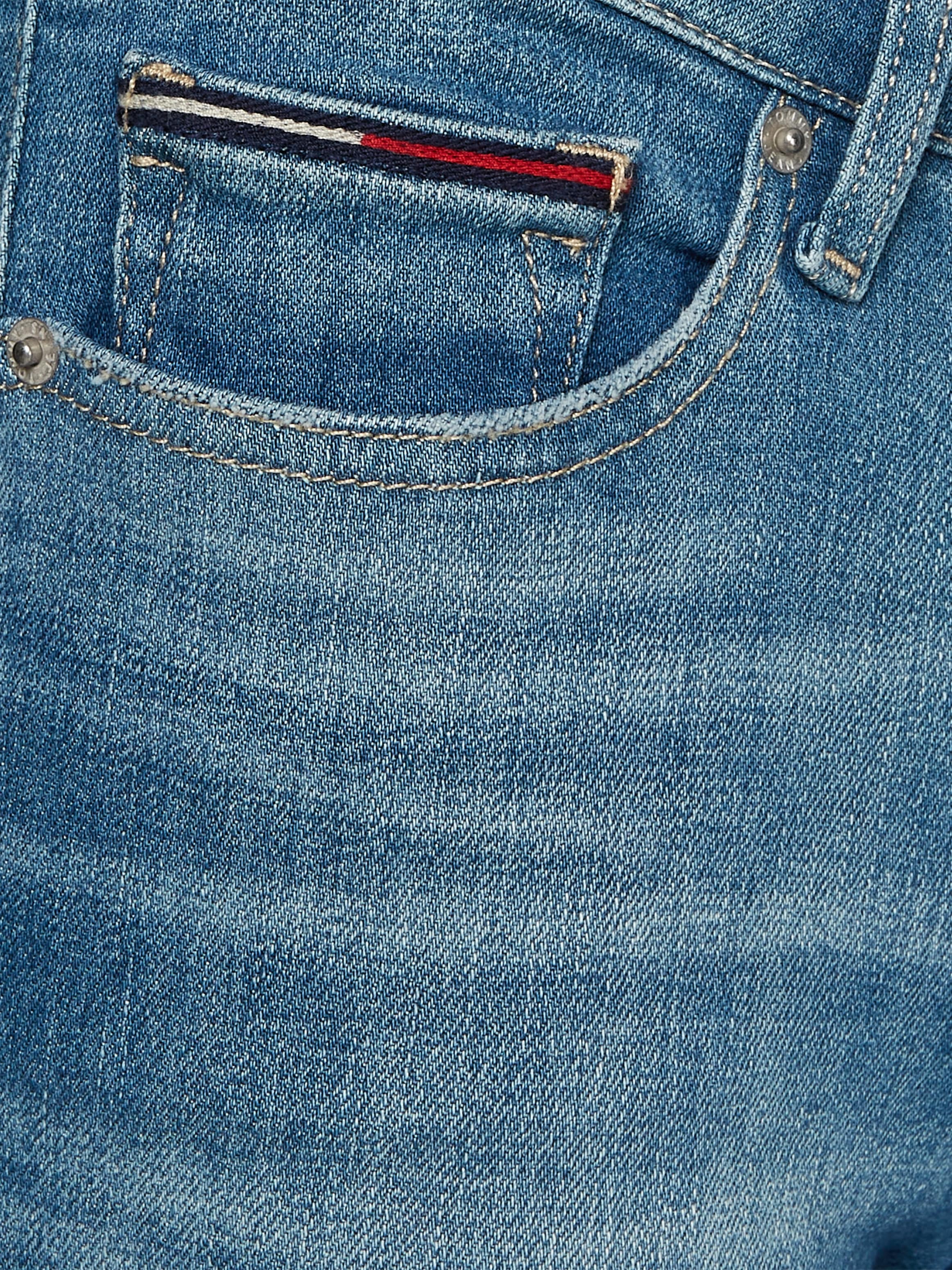 Jeans Skinny-fit-Jeans, ♕ mit bei dezenten Labelapplikationen Tommy