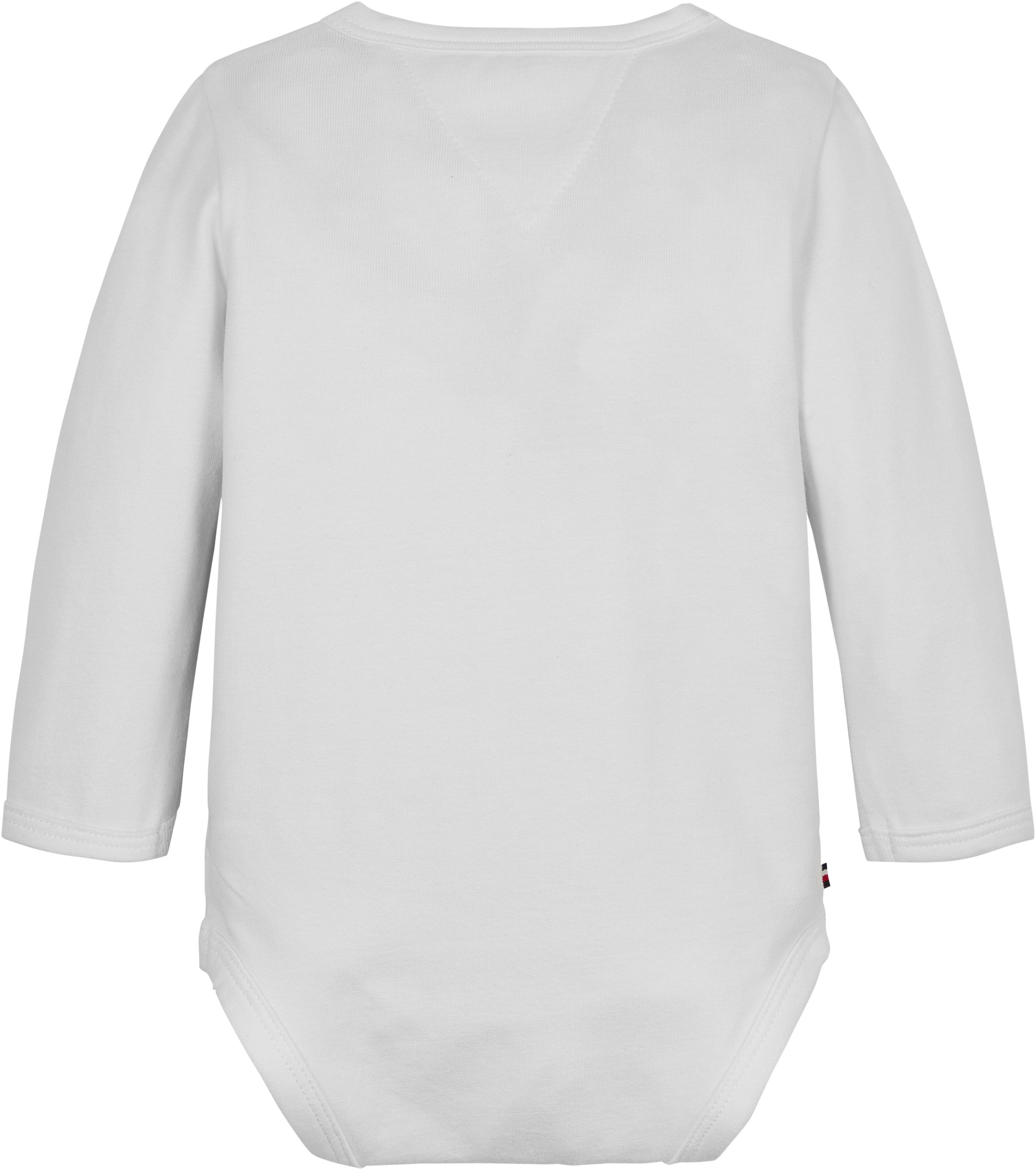 Tommy Hilfiger Langarmbody »MONOTYPE OVAL BODY LS«, Baby bis 2 Jahre, Drucker am Ausschnitt + im Schritt, Logoprint