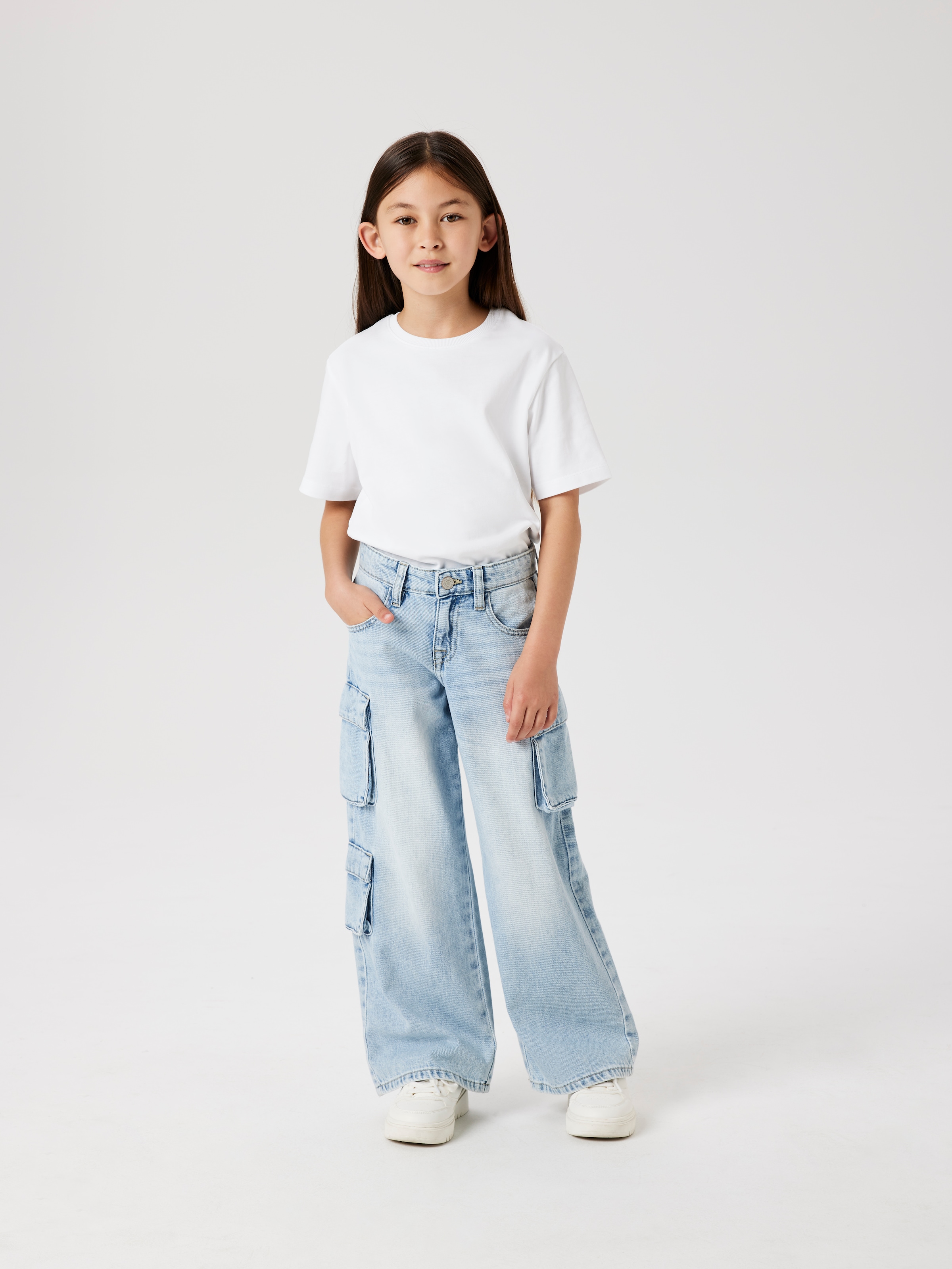 Name It Weite Jeans »NKFBELLA WIDE CARGO JEANS 8772-BE NOOS«