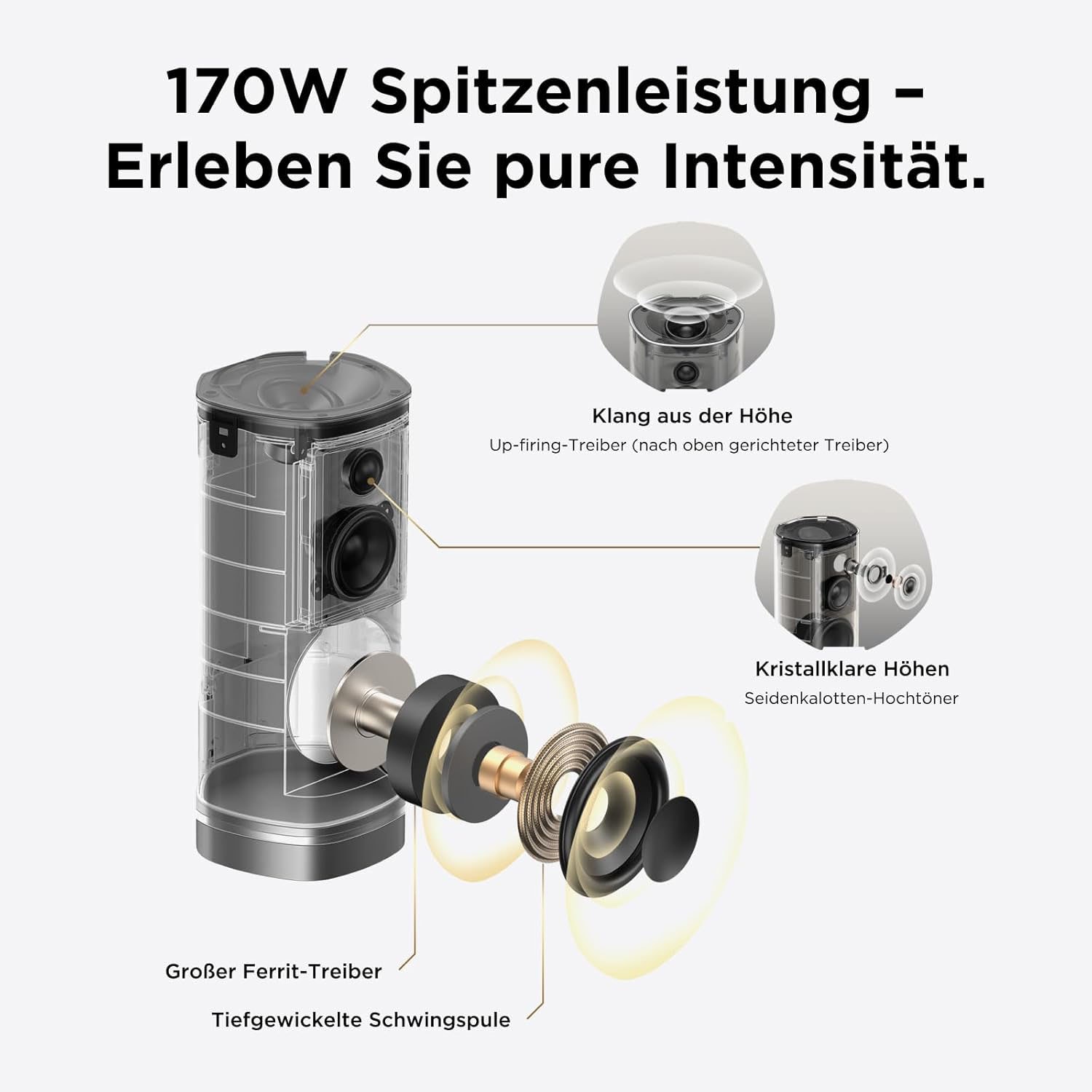 TCL Lautsprecher »Z100 Subwoofer« 1.1 (Bluetooth | WLAN Bassregelung 170 W)