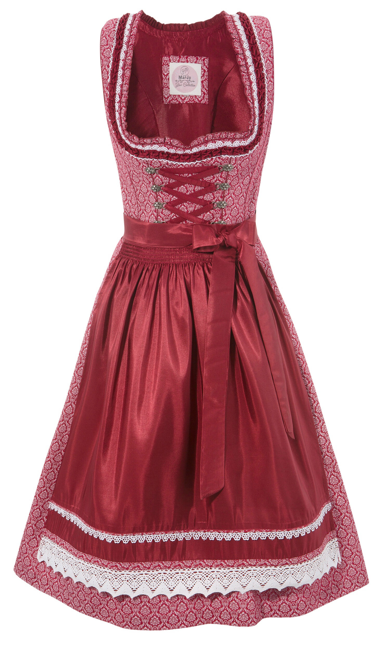 MarJo Dirndl »Kirsten« Damen kurz mit Zipp seitlich