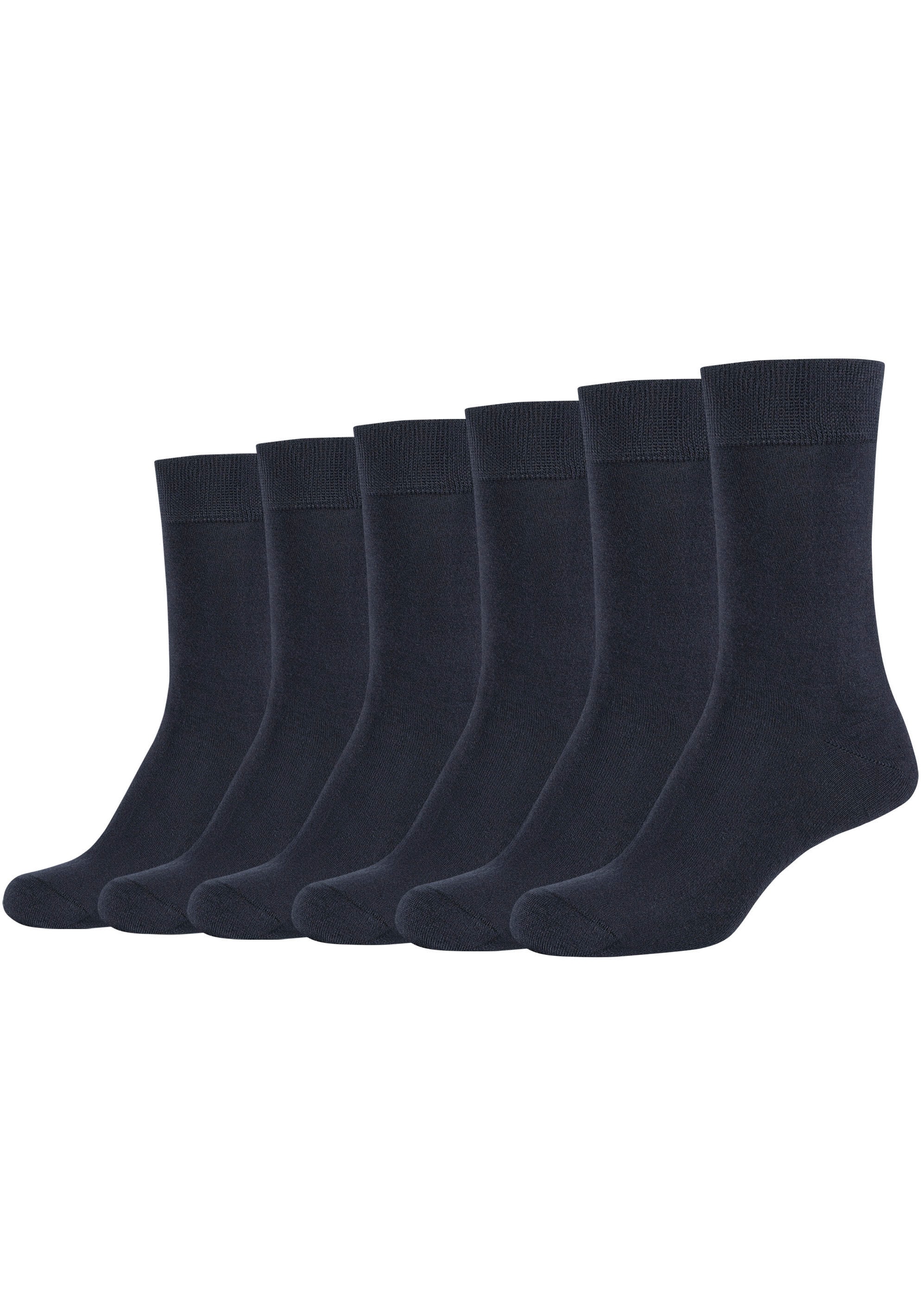 Socken, (6er Pack), Mit hangekettelter Zehennaht