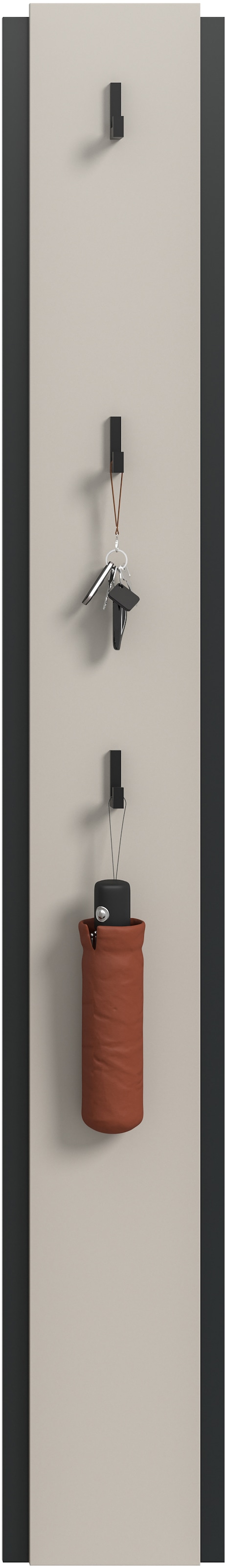 Home affaire Hakenleiste »RAK, Höhe 150 cm, inklusve 3 Garderobenhaken« Flurgarderobe, Paneel, Wandgarderobe, Wandpaneel, Garderobe