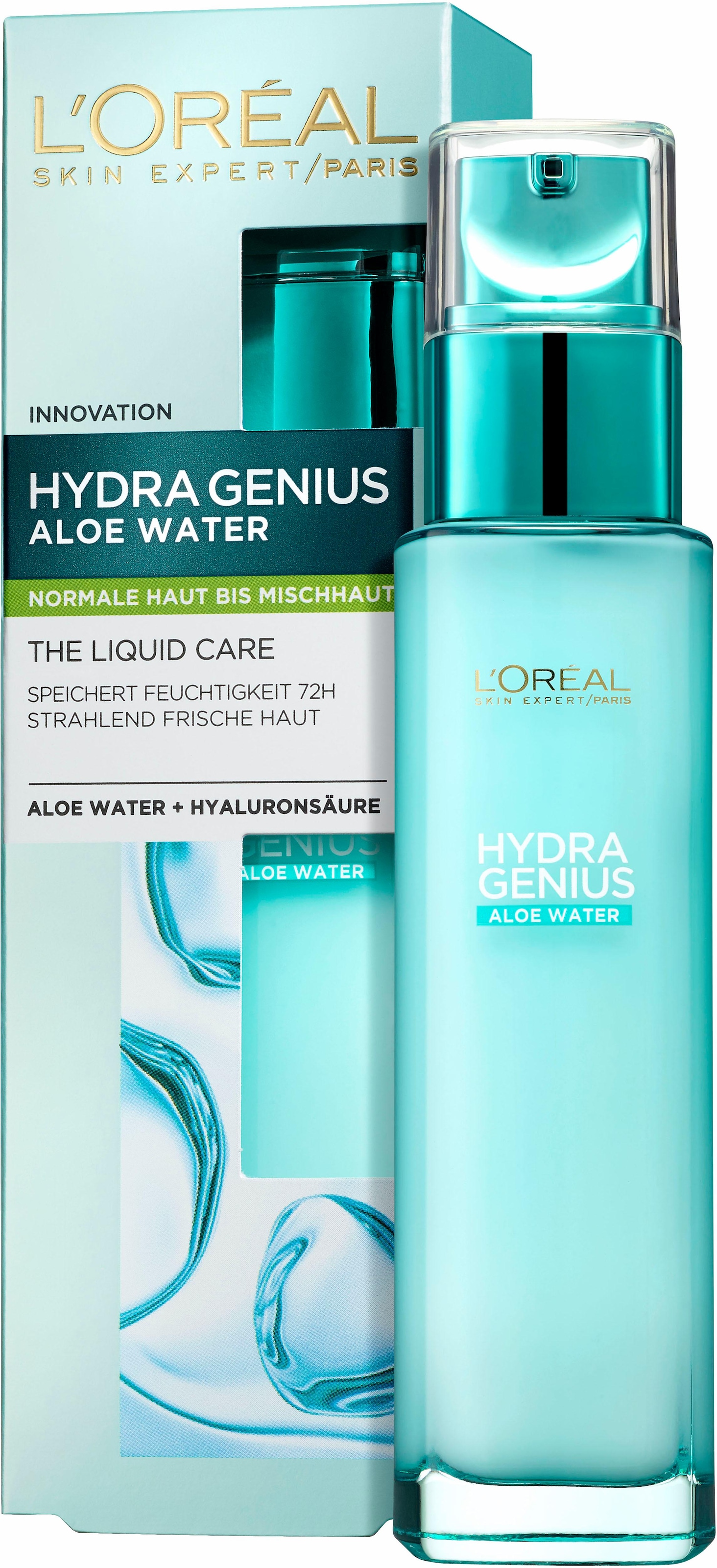 L'ORÉAL PARIS Gesichtsfluid »Hydra Genius Aloe Aqua«, mit hoher Wirksamkeit