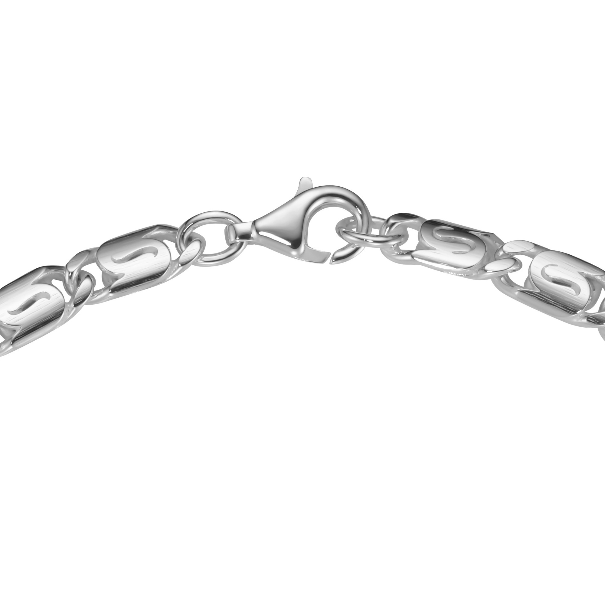 Smart Jewel Armband »Armband S-Panzerkette, massiv, Silber 925«