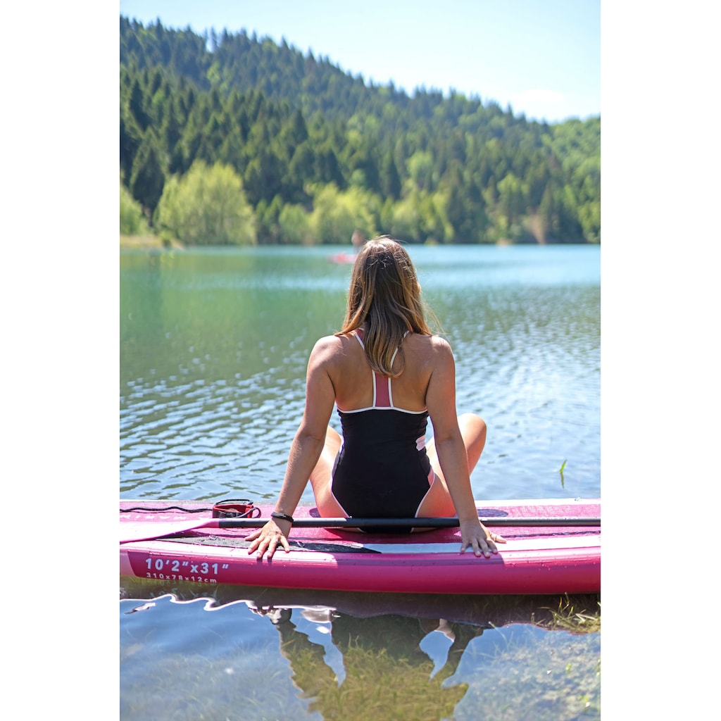 Aqua Marina Inflatable SUP-Board »Coral Stand-Up«, (Set, 7 tlg., mit Paddel, Pumpe und Transportrucksack)