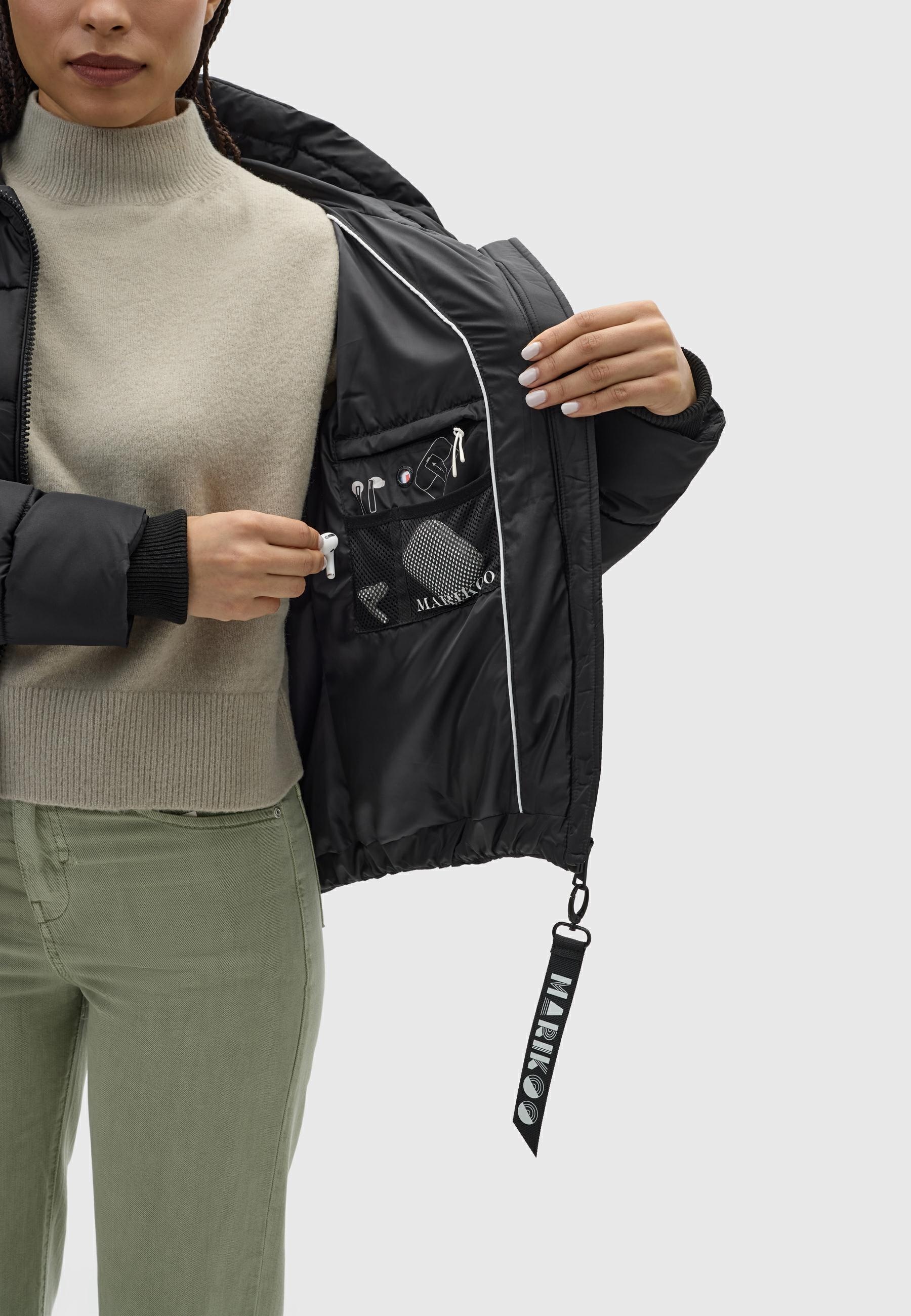 Marikoo Steppjacke »Steppjacke Amayaa-1« mit Kapuze Gesteppte Damen Jacke mit großer Kapuze