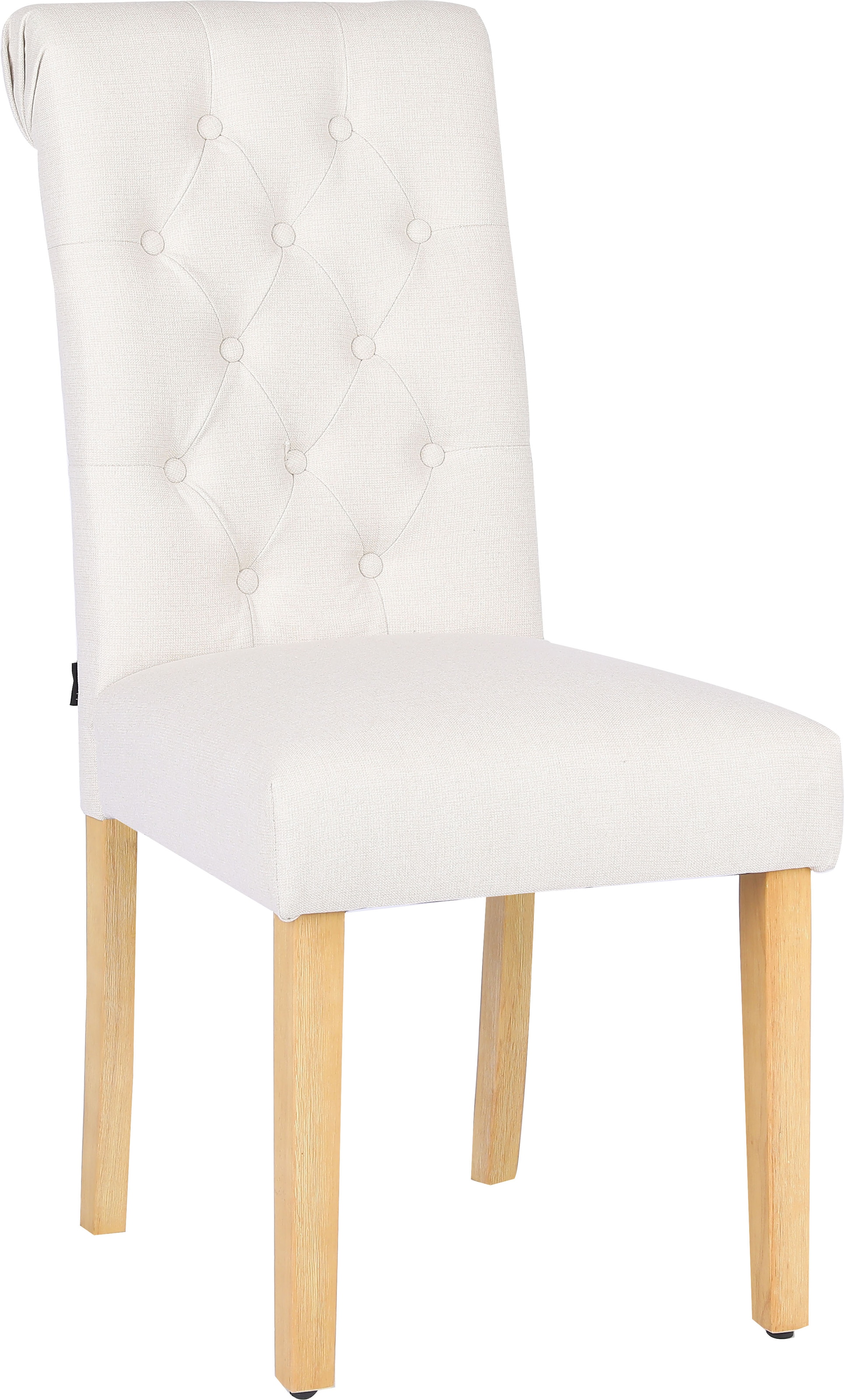 Home affaire Esszimmerstuhl »Liao«, pflegeleichter Webstoff Bezug, Knopfheftung, Sitzhöhe ca. 51 cm
