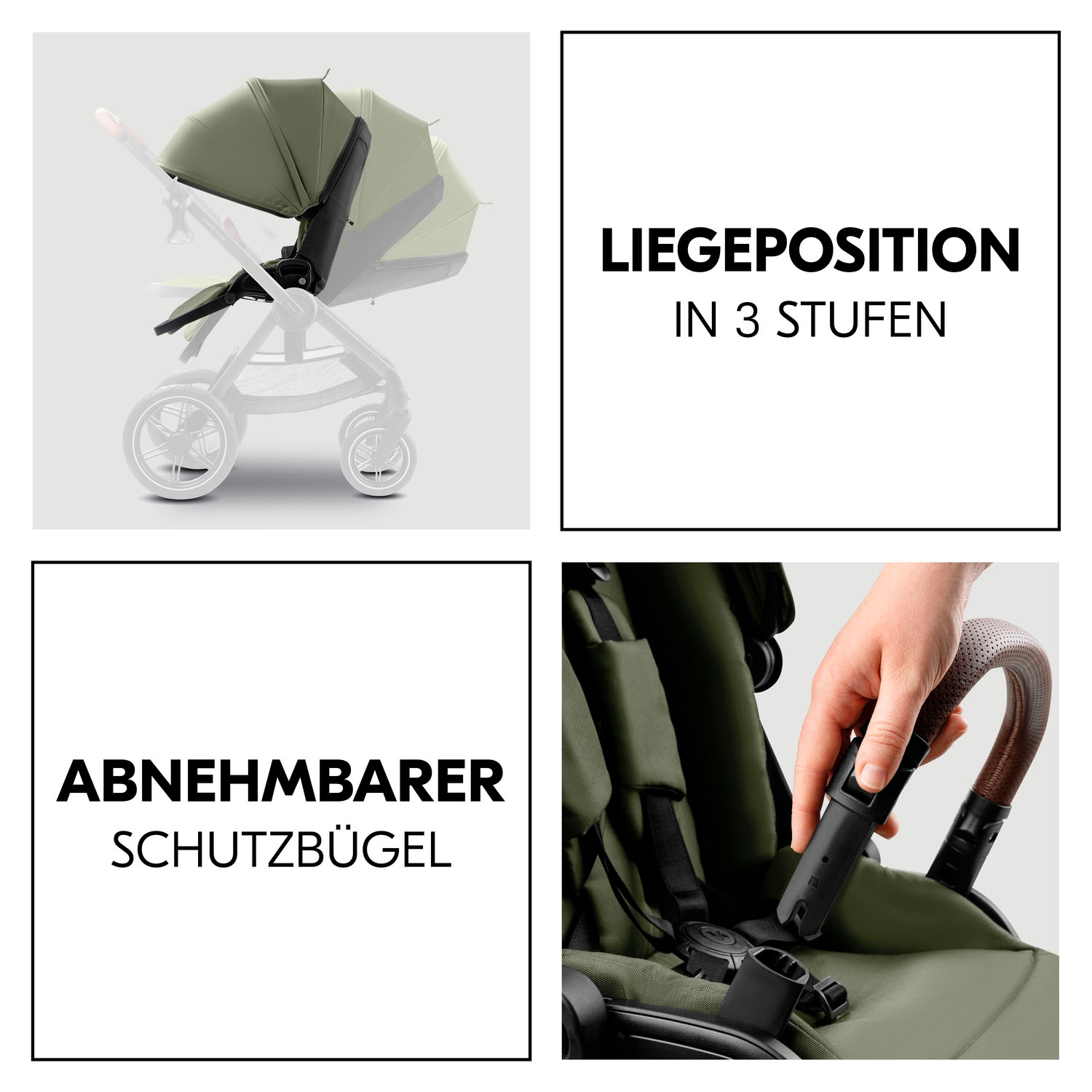 Hauck Kombi-Kinderwagen »Comfort N Care«, 22 kg, Belastbarkeit bis 22 kg