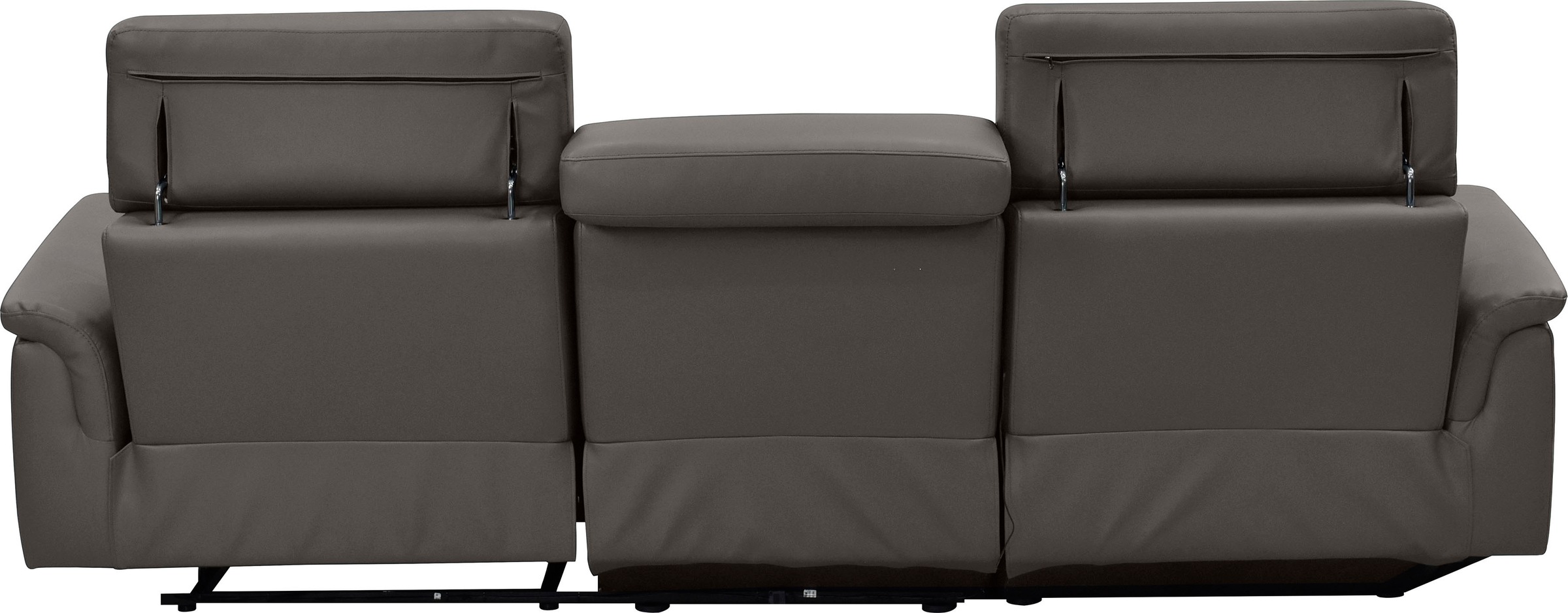 Places of Style Ecksofa »Pareli, L-Form, 259cm,m. Recamiere, Echtleder, Kunstleder, Webstoff«, man. o. elektr. Relaxfunktion, USB/Kopfteilverstellg u. LED