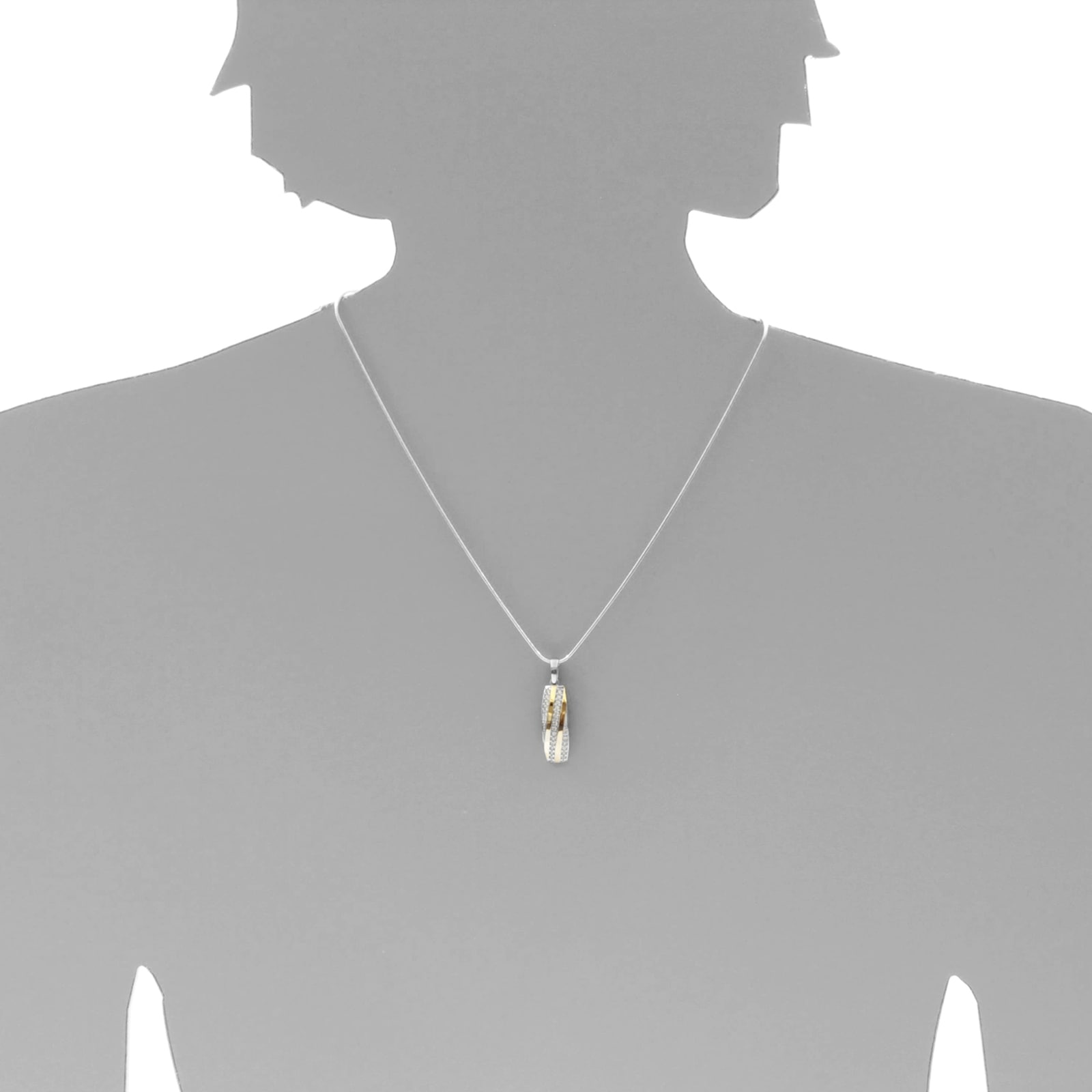 OSTSEE-SCHMUCK Kettenanhänger »- Sunny Exklusiv - Silber 925/000 & Gold 585/000 - Zirkonia«