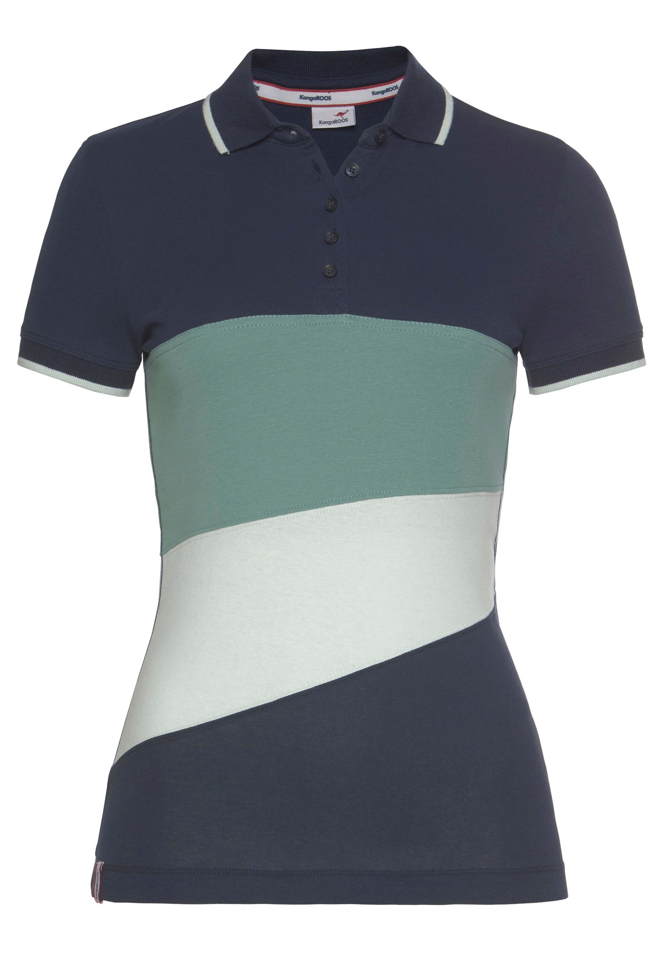 ♕ KangaROOS bei mit Colorblocking Poloshirt,