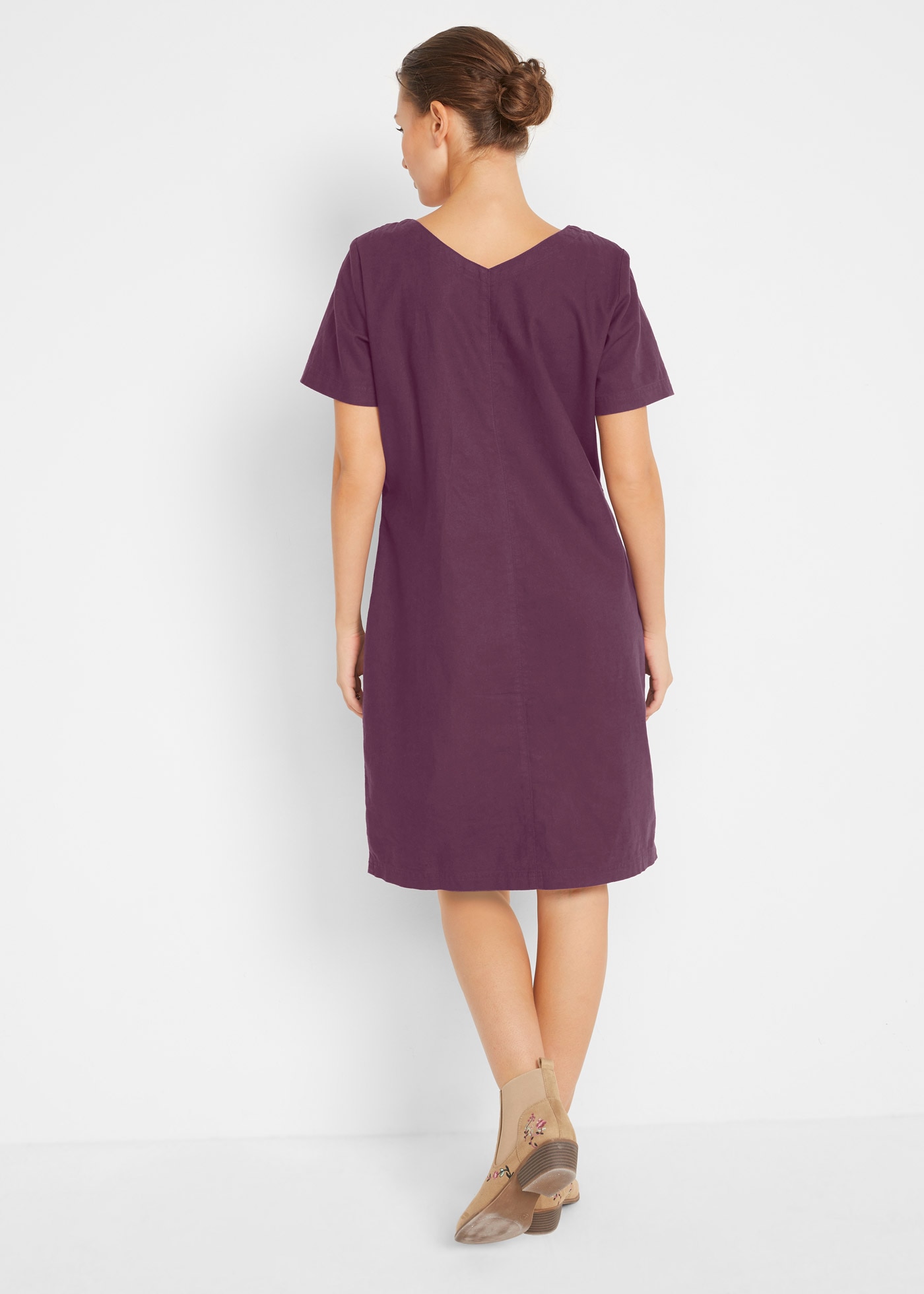 bonprix Minikleid »Minikleid mit Leinen« Minikleid mit Leinen