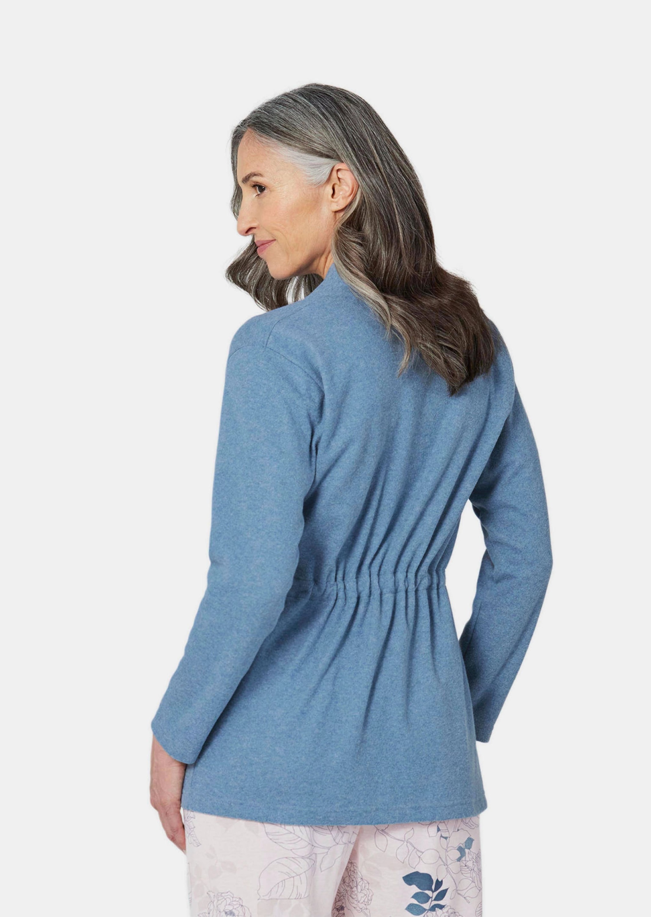 GOLDNER Hausanzug »Leichte Fleecejacke mit Bindeband«