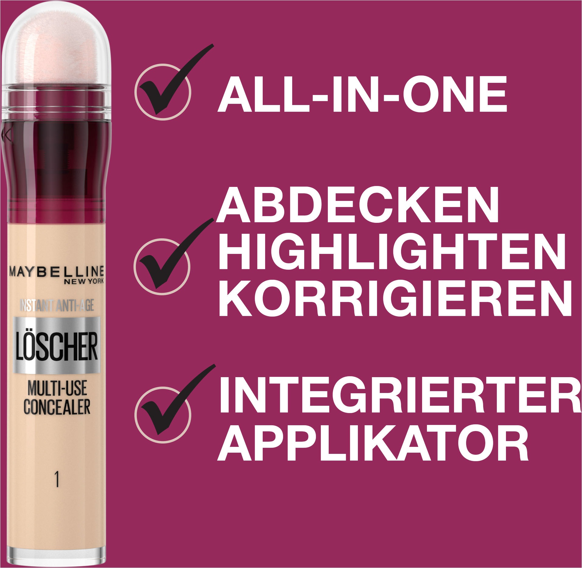 MAYBELLINE NEW YORK Schmink-Set »Maybelline New York Instant Perfector Glow + Concealer«, mit vielseitigen Kombinationsmöglichkeiten