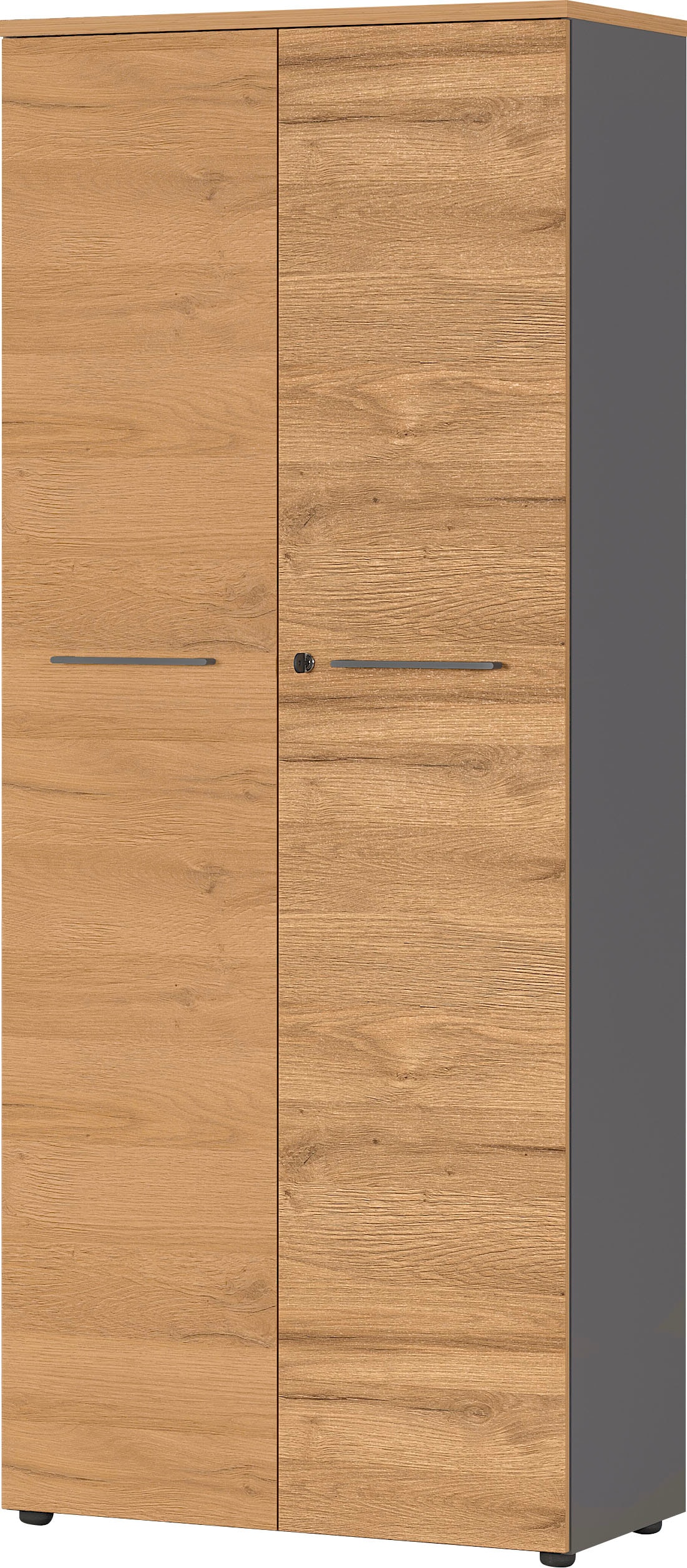 GERMANIA Aktenschrank »GW-Agenda, Mehrzweckschrank, abschließbar,«, optional mit 2 offenen Fächern, Maße 80x197 cm, Made in Germany