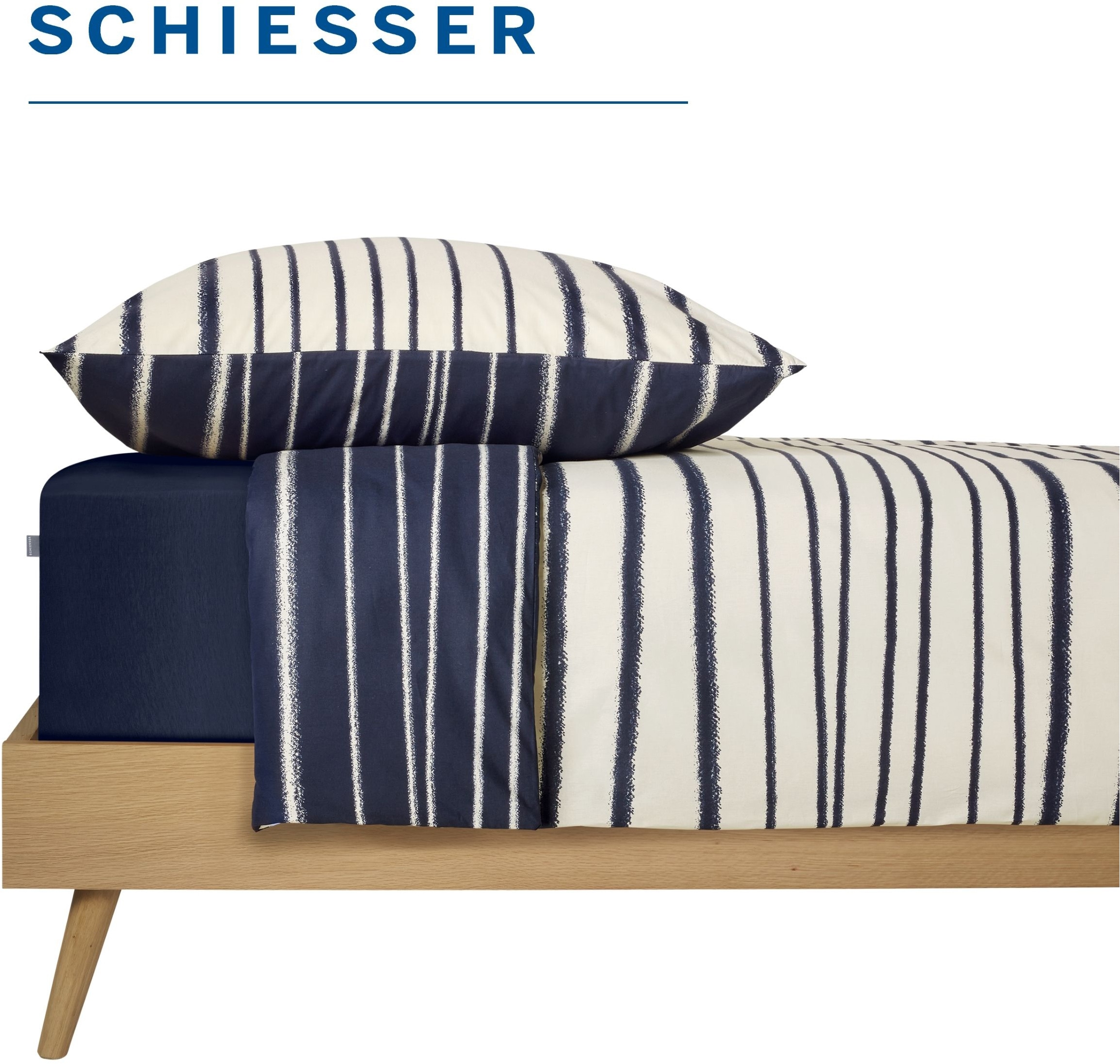 Schiesser Spannbettlaken »Elli aus weicher Baumwolle mit Elasthananteil für flexiblen Sitz« für hohe Matratzen und Boxspringbetten, OEKO-TEX® MADE IN GREEN