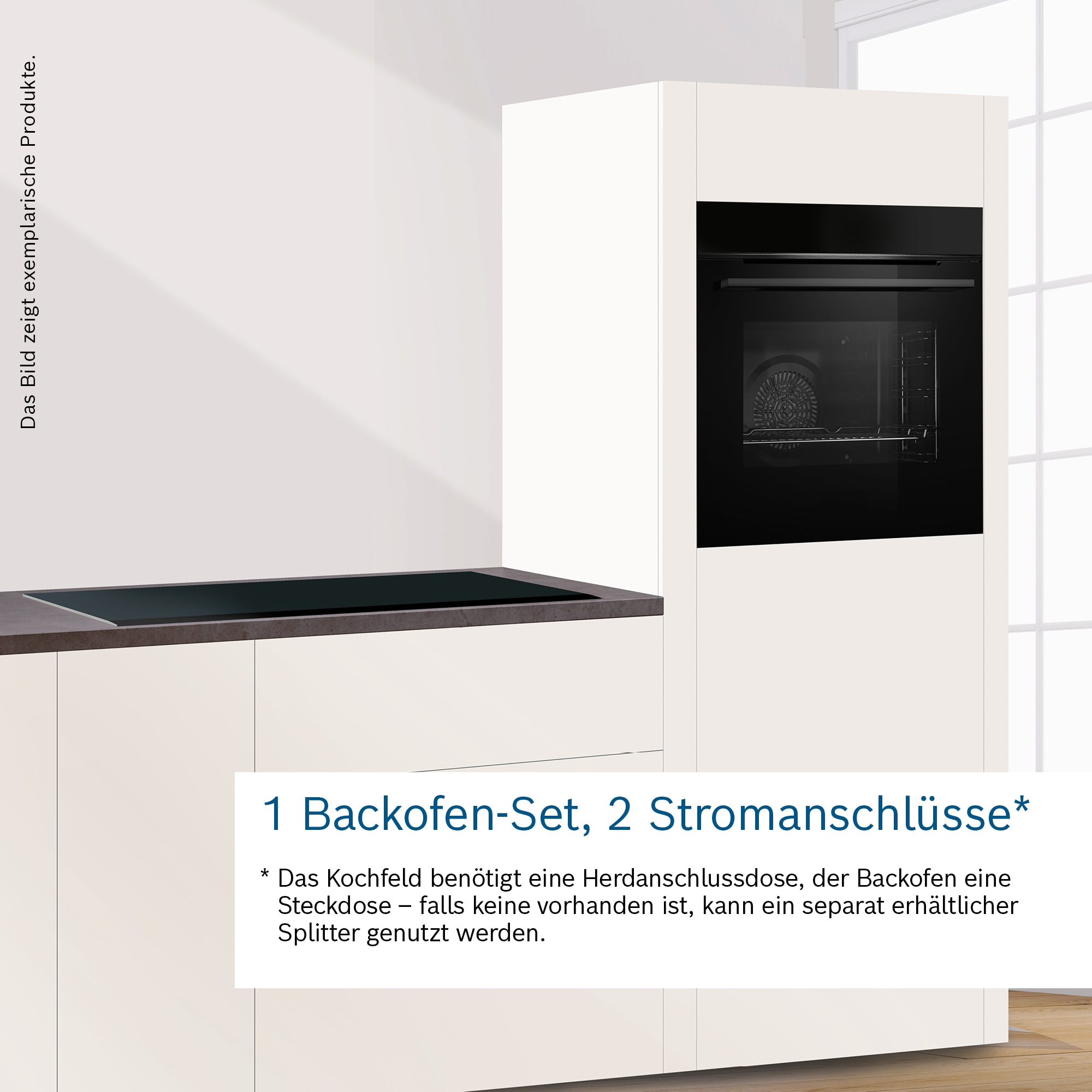 BOSCH Backofen-Set »HBF133BR0«, mit Teleskopauszug nachrüstbar, ecoClean Direct