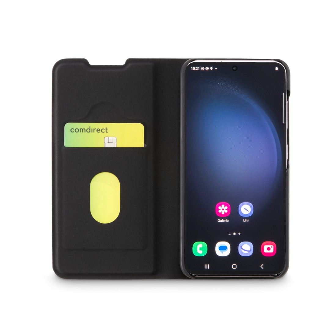 Hama Smartphone-Hülle »Booklet für Samsung Galaxy S23+ aus resistentem Kunstleder, Schwarz«, Samsung Galaxy S23+, Standfunktion & Einsteckfach mit Fingeröffnung