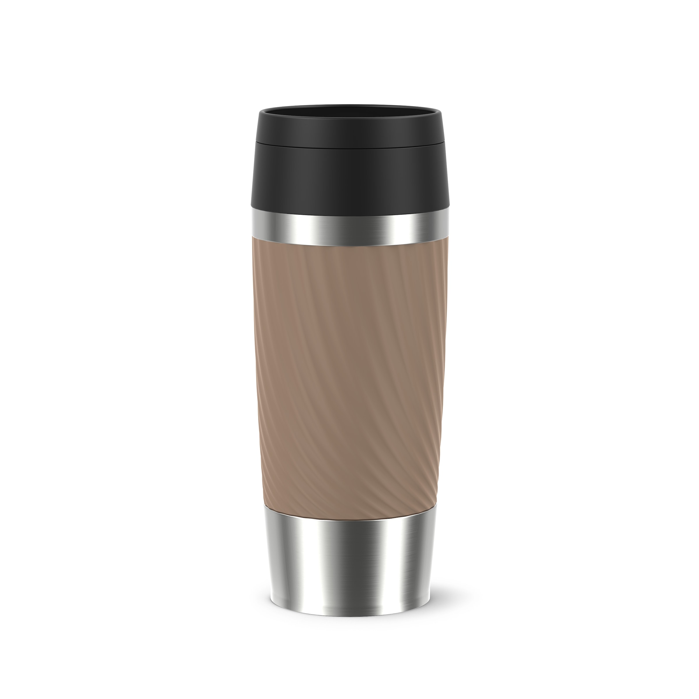 Emsa Thermobecher »Travel Mug Classic Twist« 0,36 Liter, Comfort-Schraubverschluss, Quick-Press, auslaufsicher