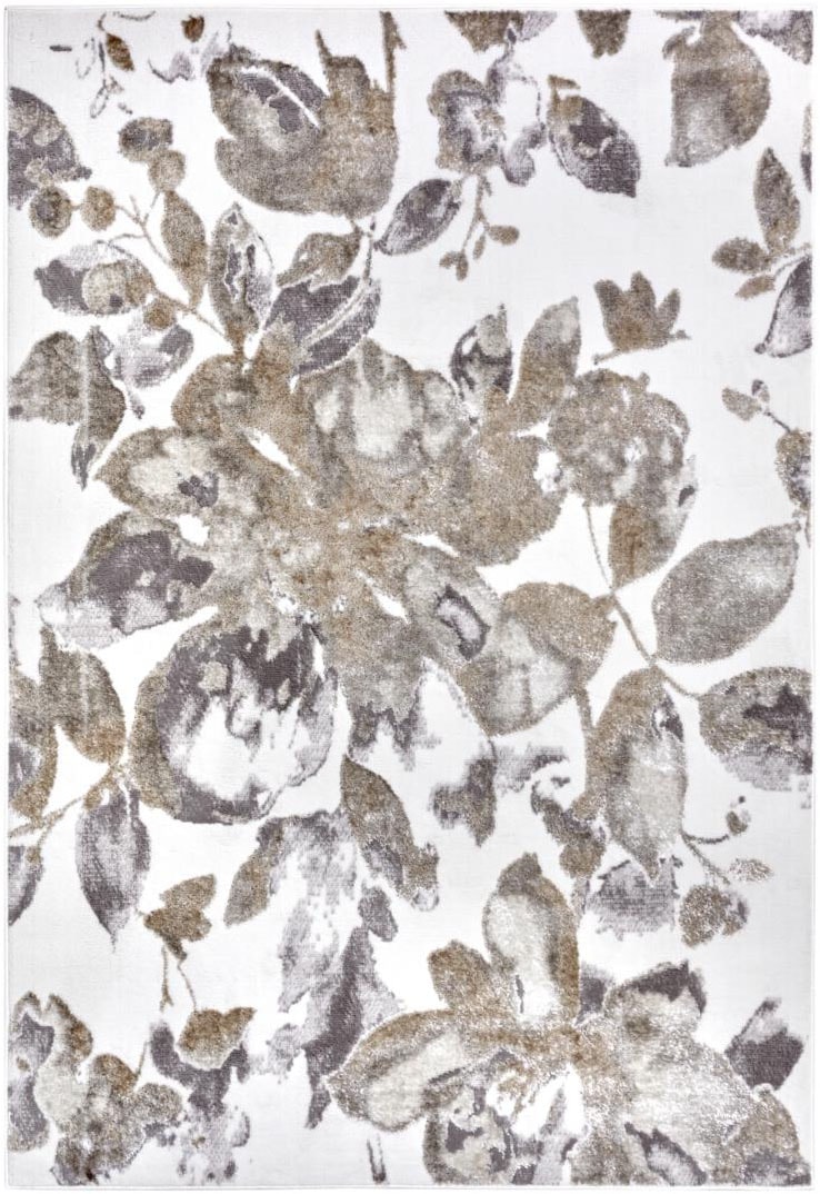 HANSE Home Teppich »Floral«, rechteckig, 13 mm Höhe, strapazierfähig, pflegeleicht, robust, glänzend