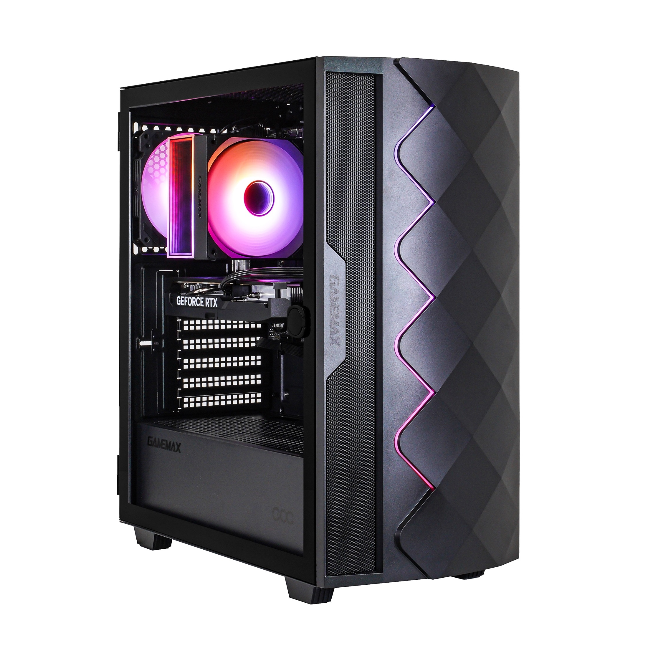 GAMEMAX Gaming-PC »Diamond BK 7585 AMD Ryzen 5 7500F RTX 5060 32GB DDR5 1TB SSD« Windows 11, DDR5 RAM