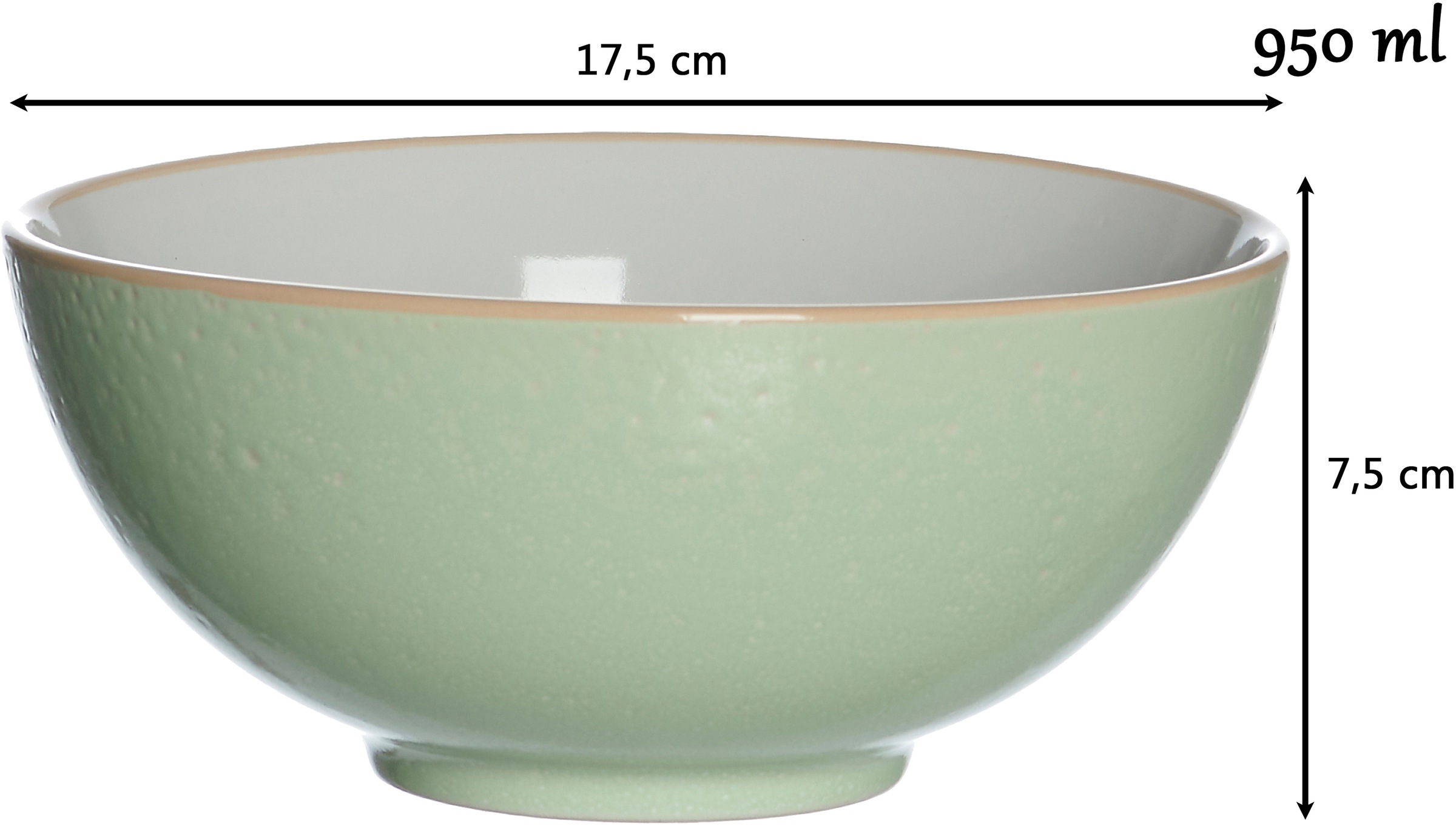 Ritzenhoff & Breker Schale »Puebla«, 2 tlg., aus Steinzeug, Buddha-Bowls, Ø 17,5 cm
