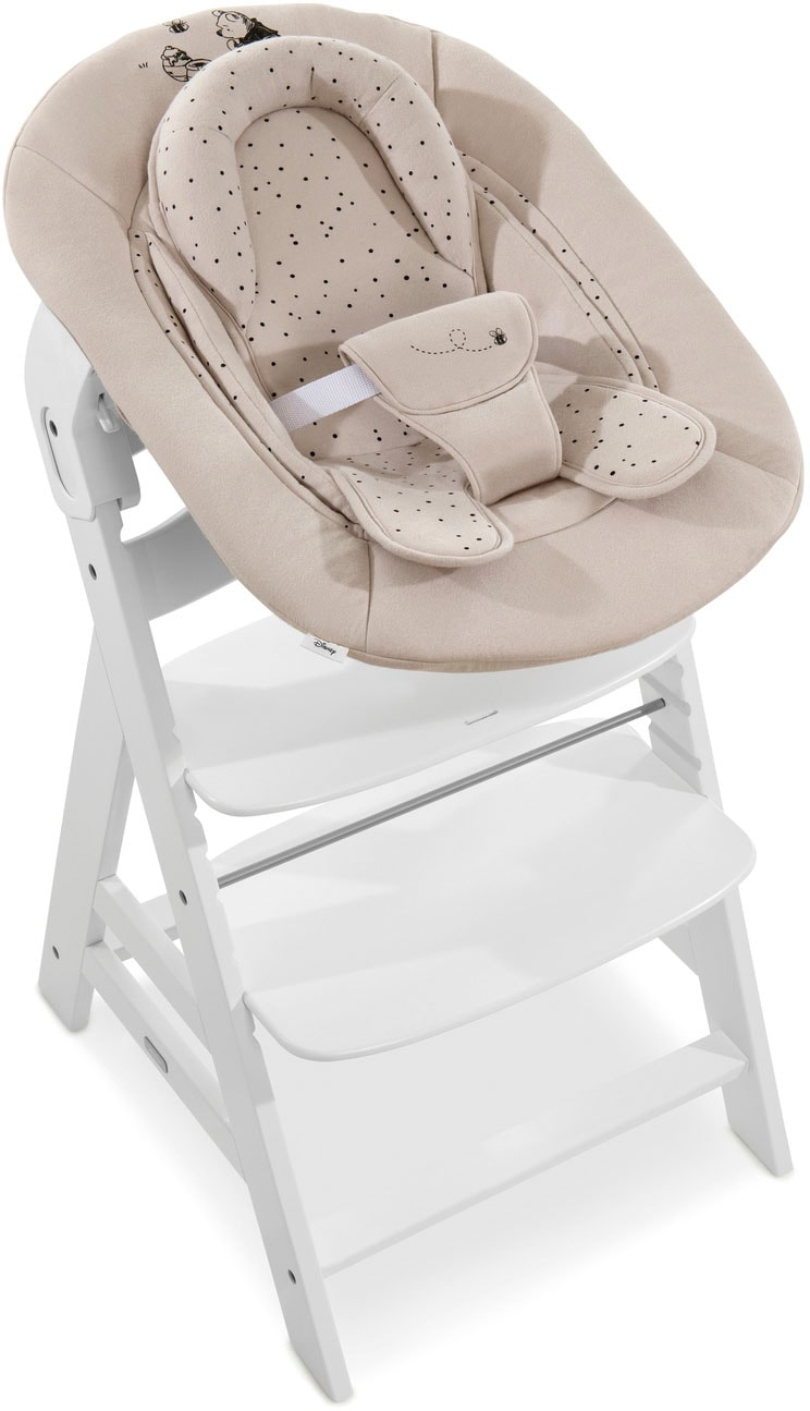 Hauck Hochstuhlaufsatz »Alpha Bouncer 2in1 Winnie the Pooh beige« bis, 9 kg, mit Wippgestell