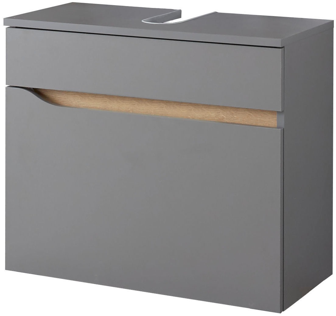 Saphir Badmöbel-Set »Quickset 2-teilig, Waschbeckenunterschrank mit LED-Spiegel« 2 Stk. tlg.